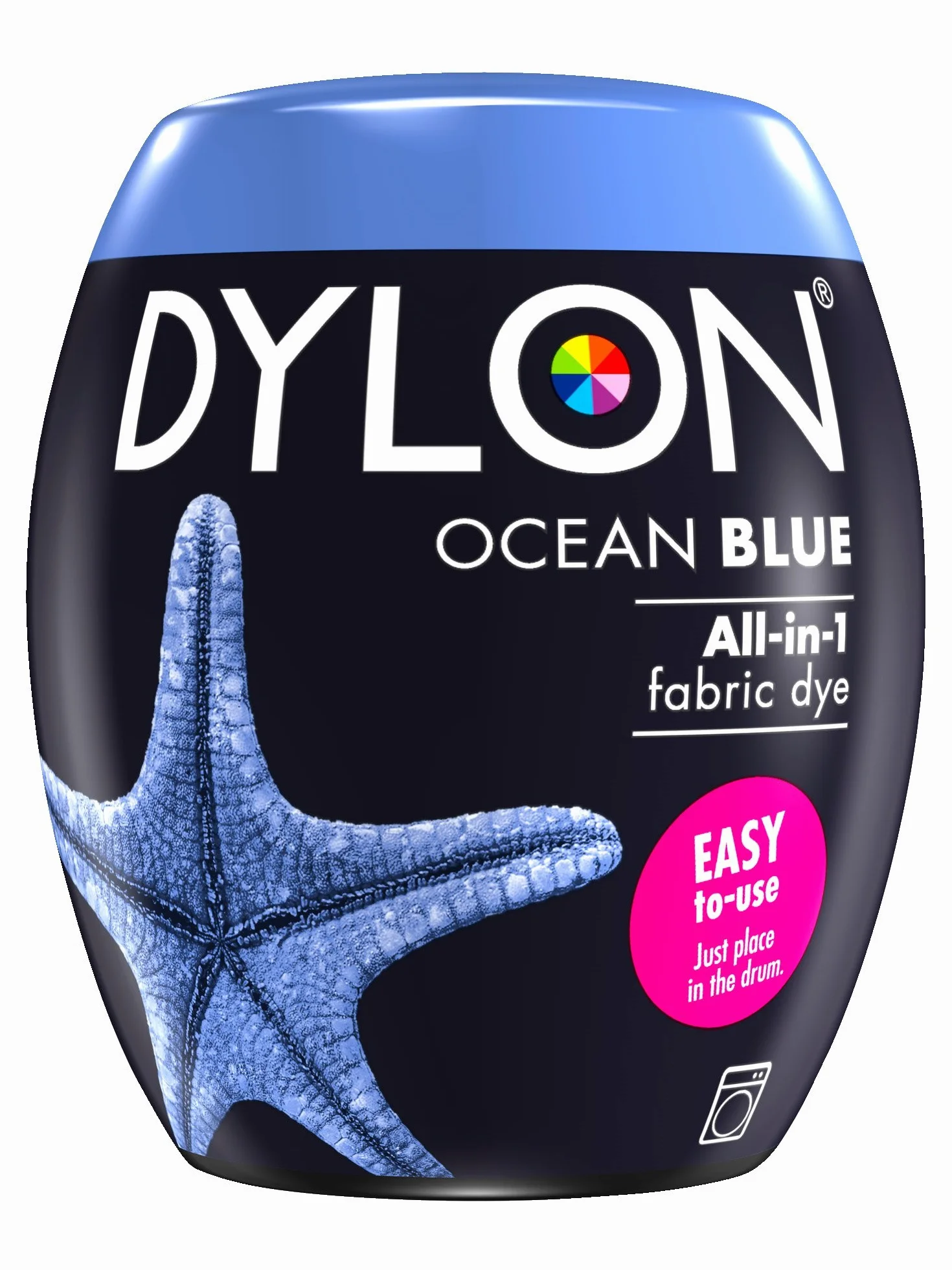 Nowy Dylon 350 g niebieski oceaniczny barwnik maszynowy 3 szt