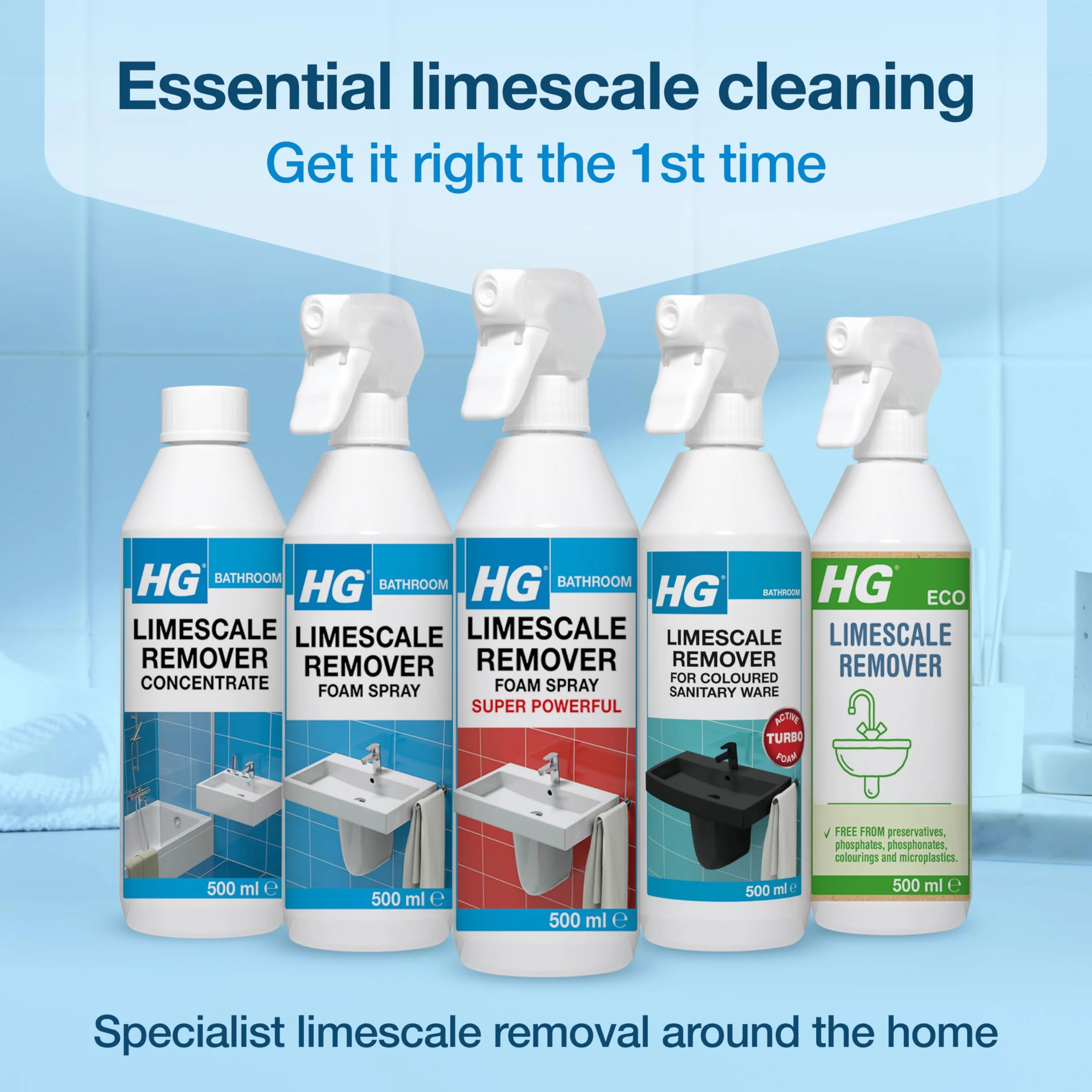 HG Hagesan Away Foam Spray 3X Silger 500 ml środek do czyszczenia kamienia łazienkowego