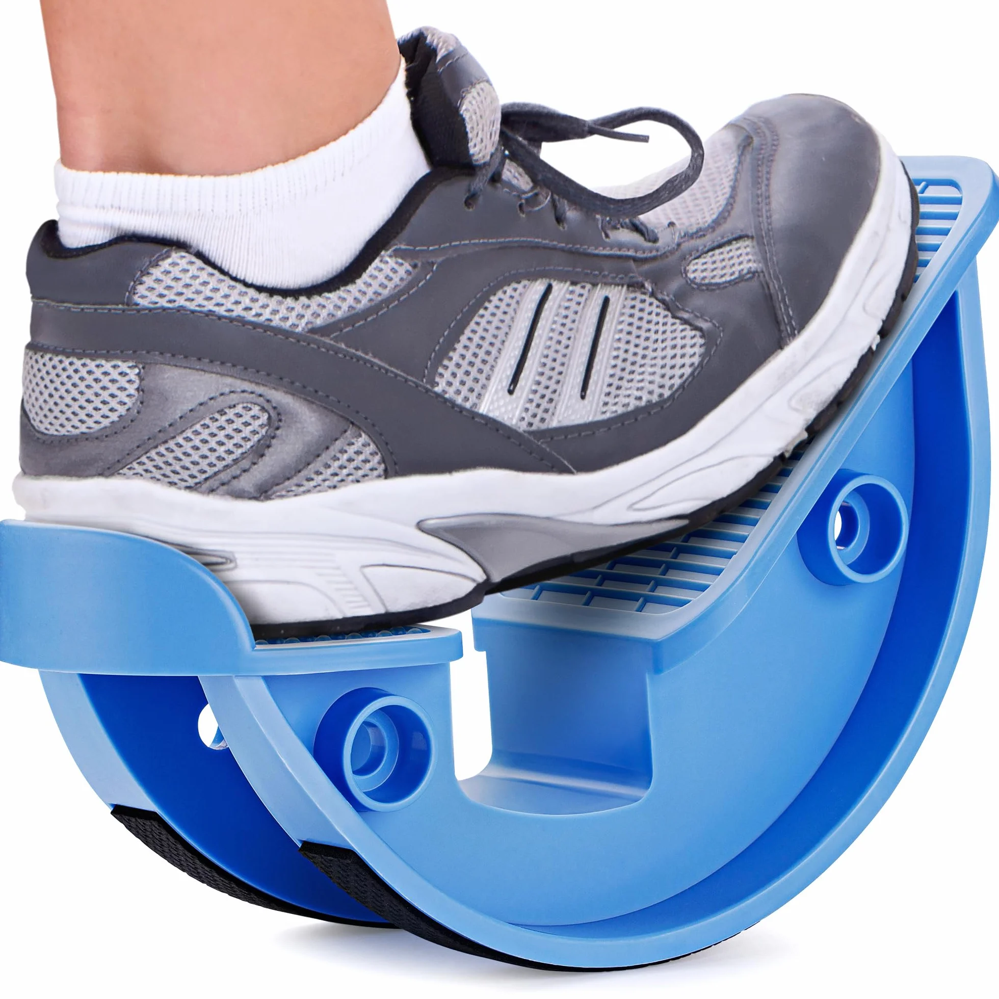 Cozlow Calf Stretcher & Foot Rocker (Blue), Effective Feet Stretching for Ankle Strengthening & Enhanced Flexibility, Pain Relief for Plantar Fasciitis
