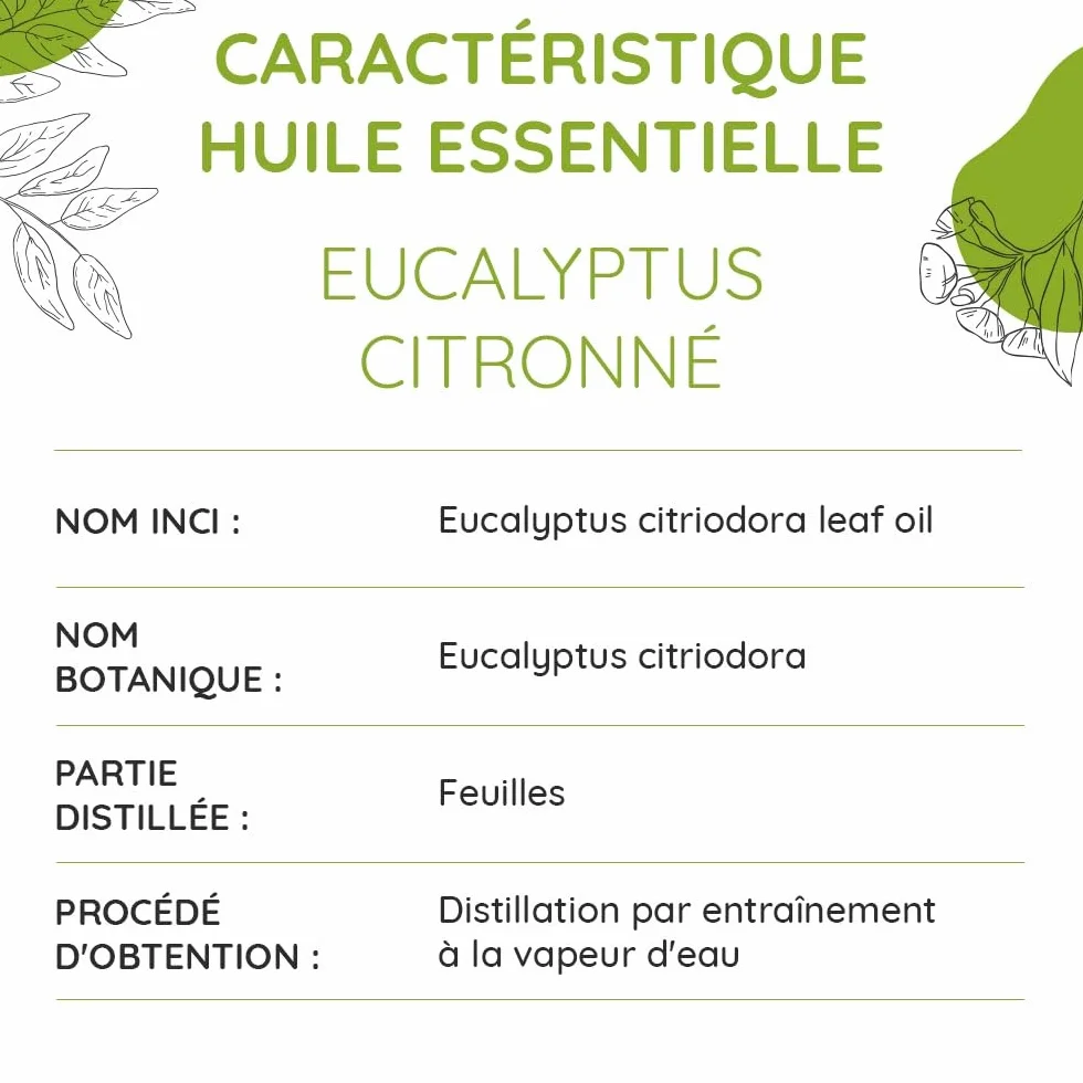 Organiczny olejek eteryczny z eukaliptusa cytrynowego - olejek z liści eukaliptusa citriodora - 100% czysty i naturalny - 10ml - PROPOZYNATURA