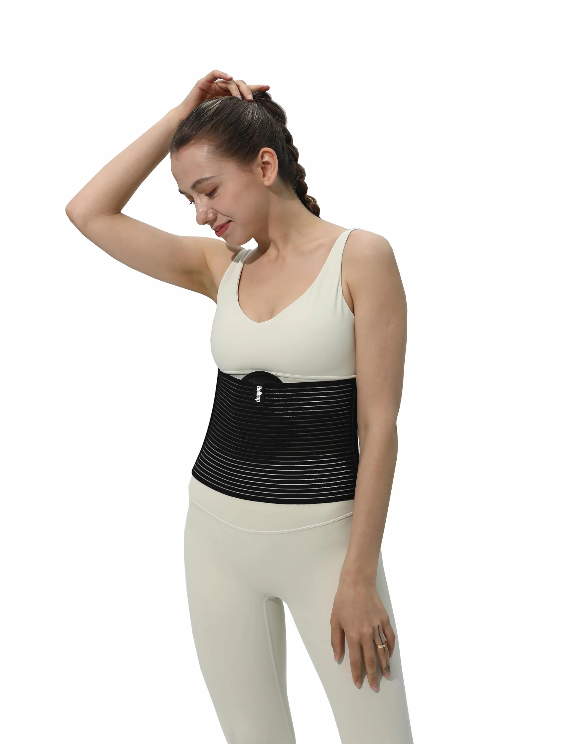 Pas przepuklinowy pępkowy z 2 wkładkami uciskowymi S/M 62-98 cm