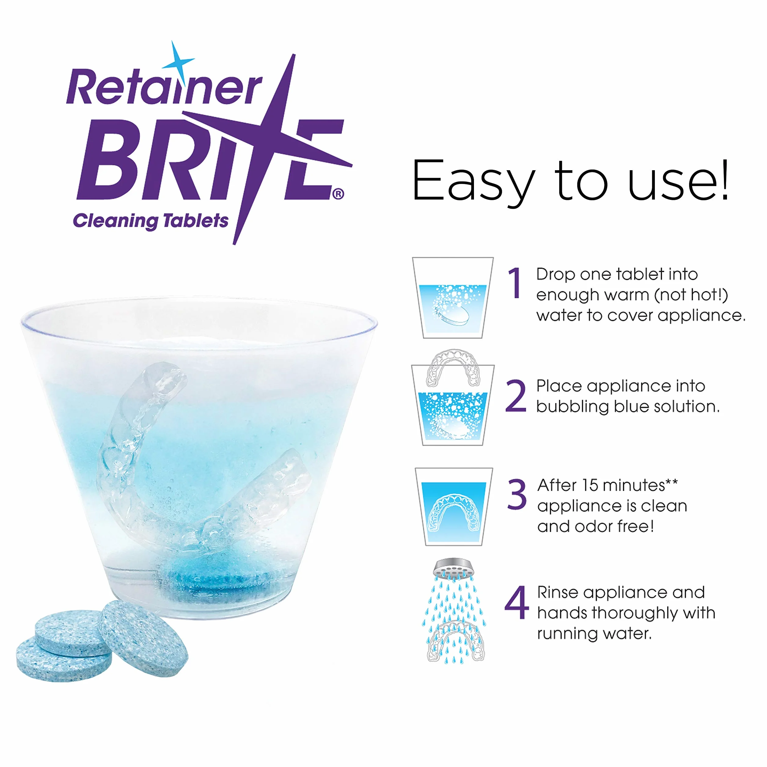 Retainer Brite 96 tabletek (dostawa 3 miesiące)