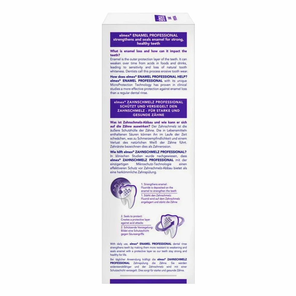 Elmex Opti-Schmelz Professional Zahnspülung, 400 ml Kremowa