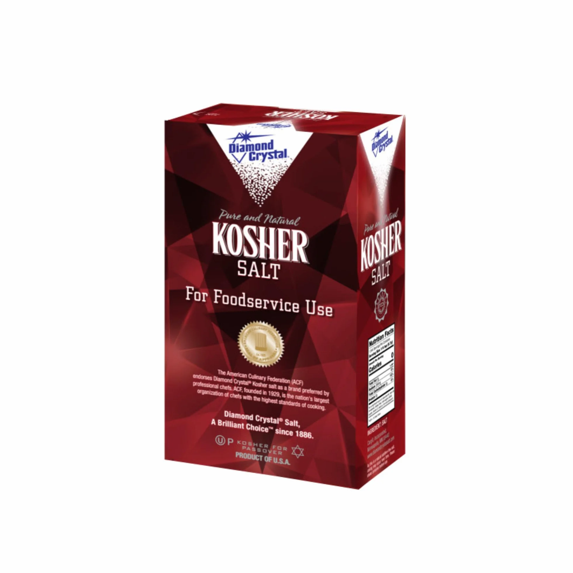 Diamond Crystal Pure Natural Kosher Salt 1.36 kg