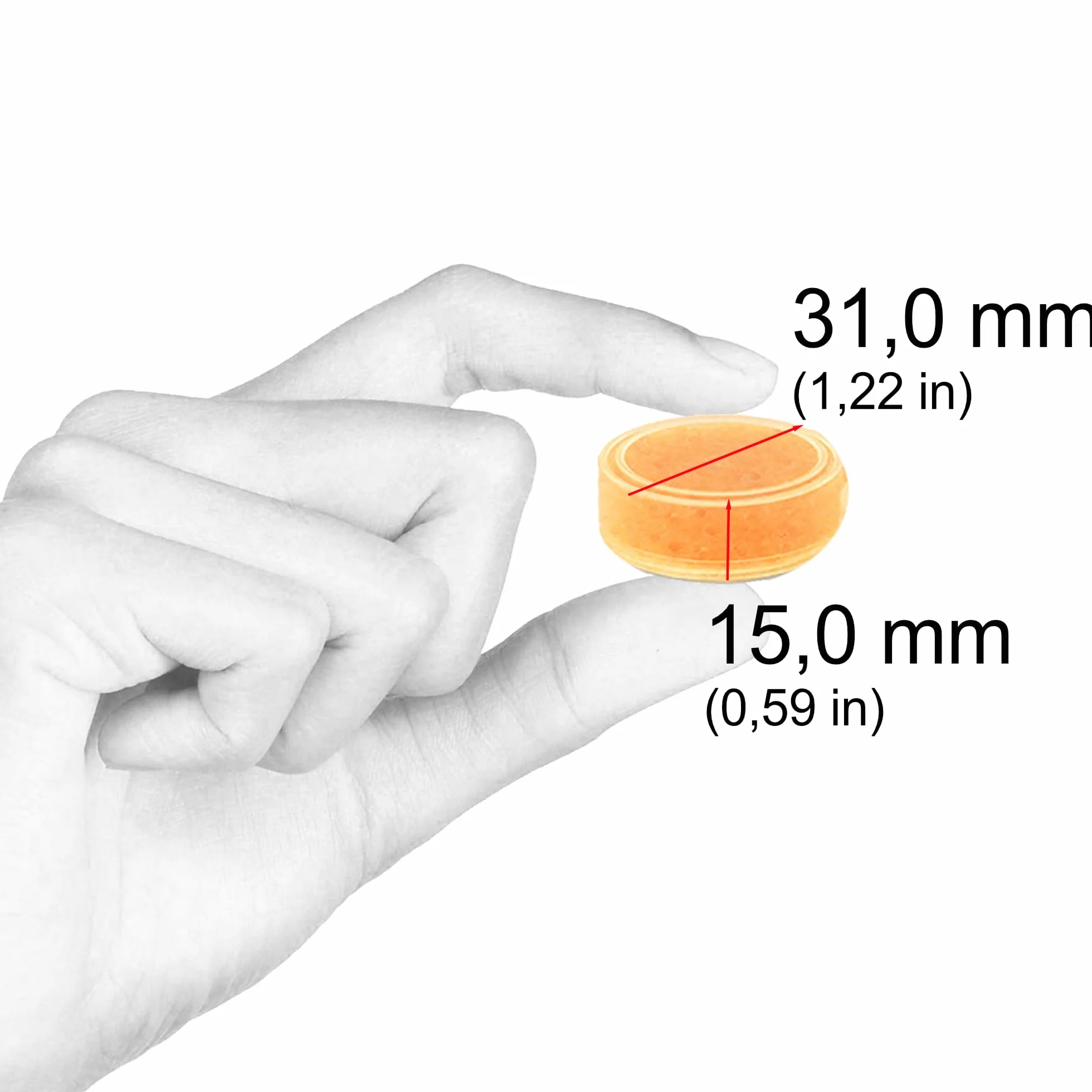 JB White kapsułki osuszające do aparatów słuchowych, żel krzemionkowy z wskaźnikiem, 5 g