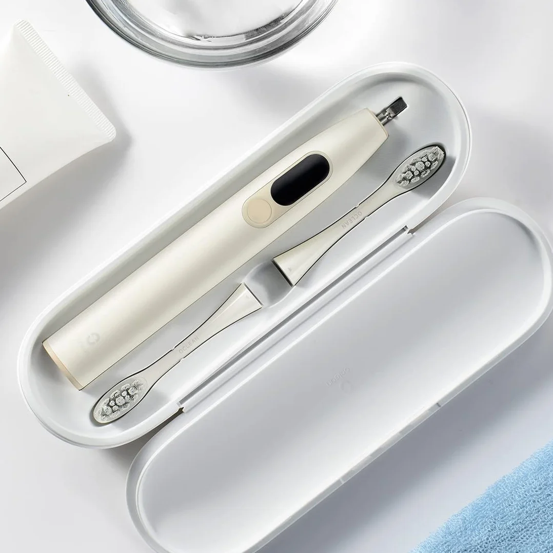 Oclean BB01 Etui podróżne do elektrycznej szczoteczki do zębów X Pro/Eite/Digital, twardy uchwyt przenośny, czysta szczotka podczas podróży – biały/szary