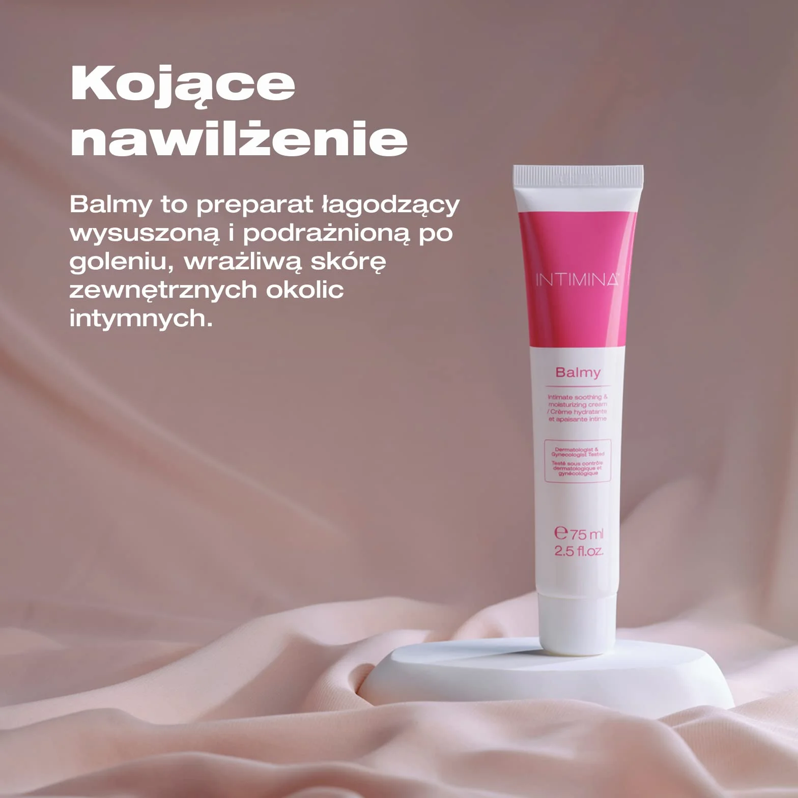 INTIMINA Balmy: krem intymny nawilżająco-łagodzący do pochwy