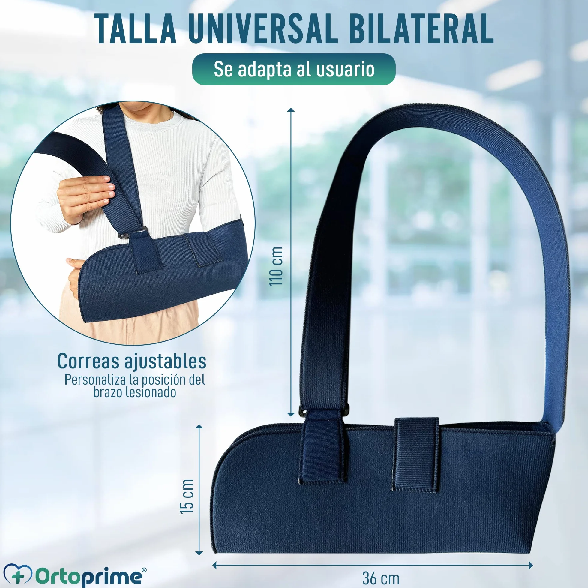 OrtoPrime Ortopedyczny pasek na ramię - Infless Ortopedic Ortopedic Arm - Orthrough Left Arm - Immobilizer ramię i ramię - Lewy łokieć Dx - Orteza prawego ramienia, lewe ramię, lewe ramię i kobiety,