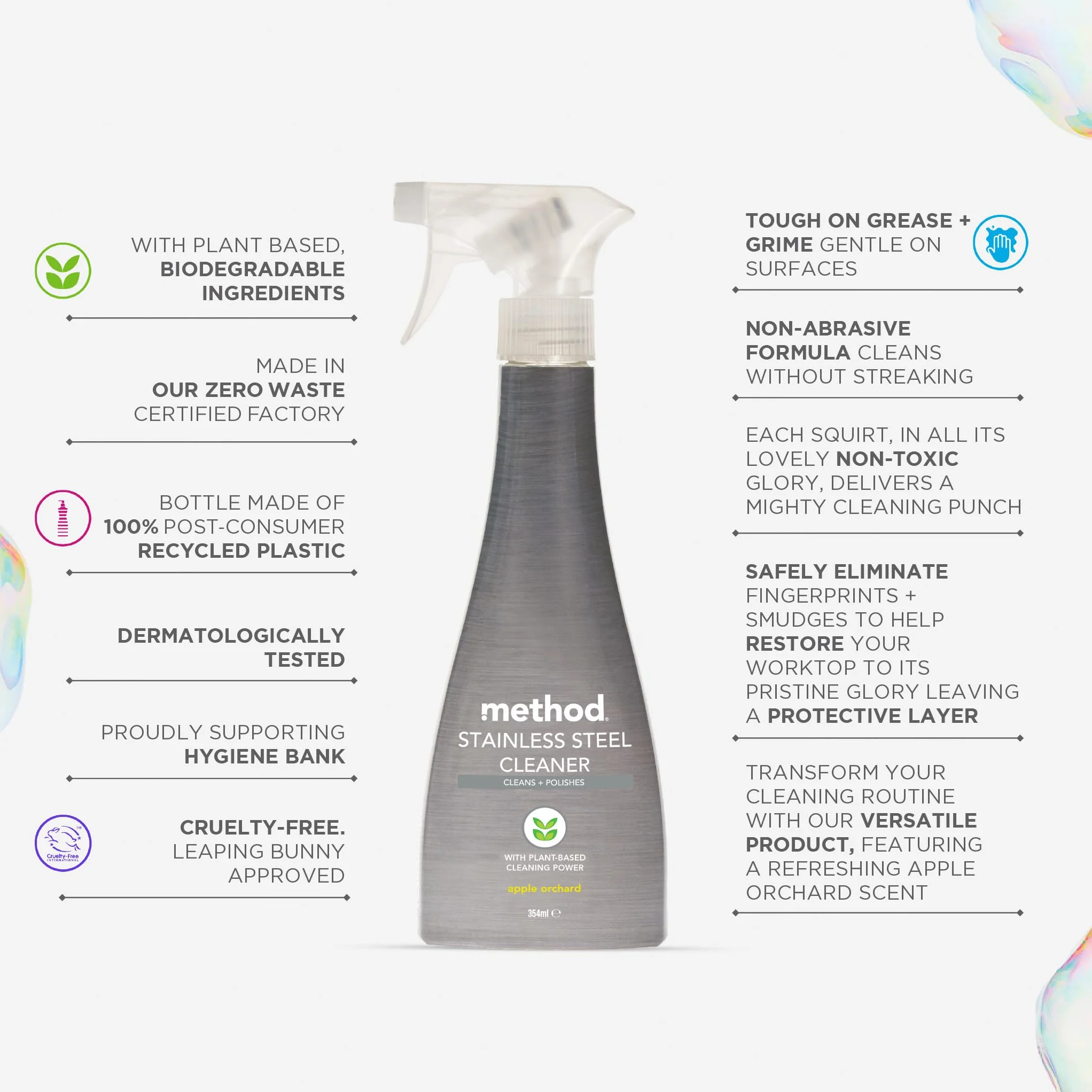 Metoda Spray do polerowania ze stali nierdzewnej, 354 ml