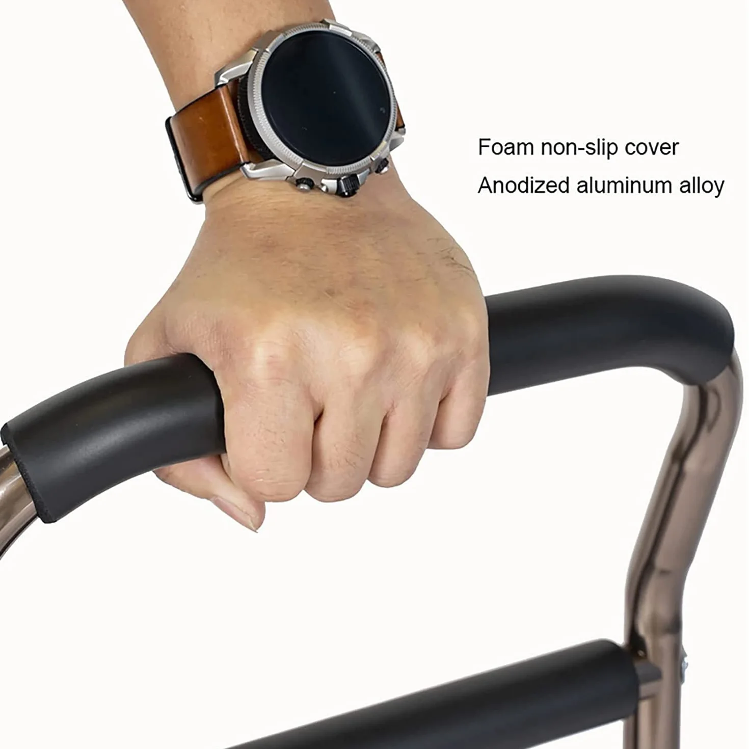 Mobile Stand Up And Sitting Aid, Height-Adjustable Grab Bar For Seniors, 4 Handles, Suction Cup, 136 Kg Load