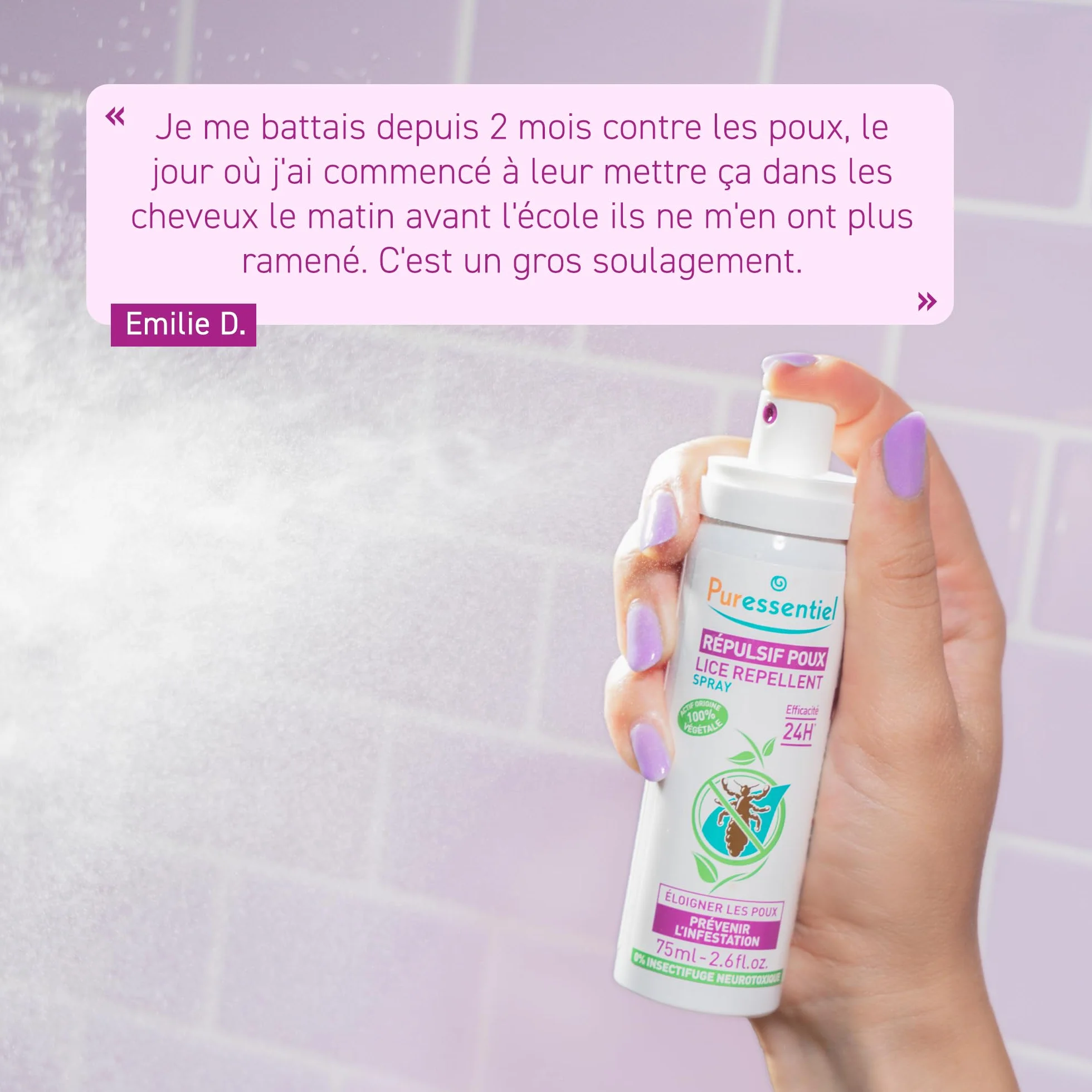Spray répulsif poux Format Familial 200ml