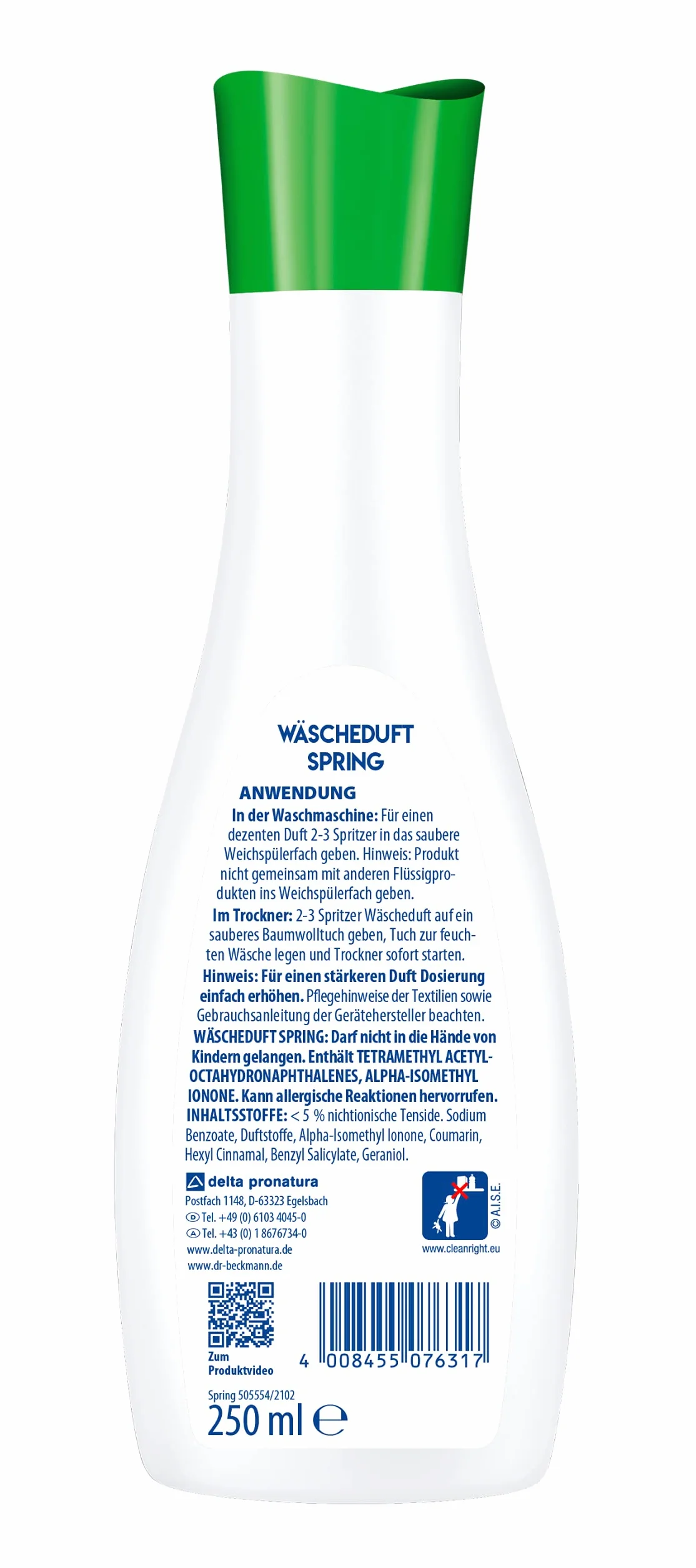 Dr. Beckmann Zapach do prania Spring 3 x 250 ml