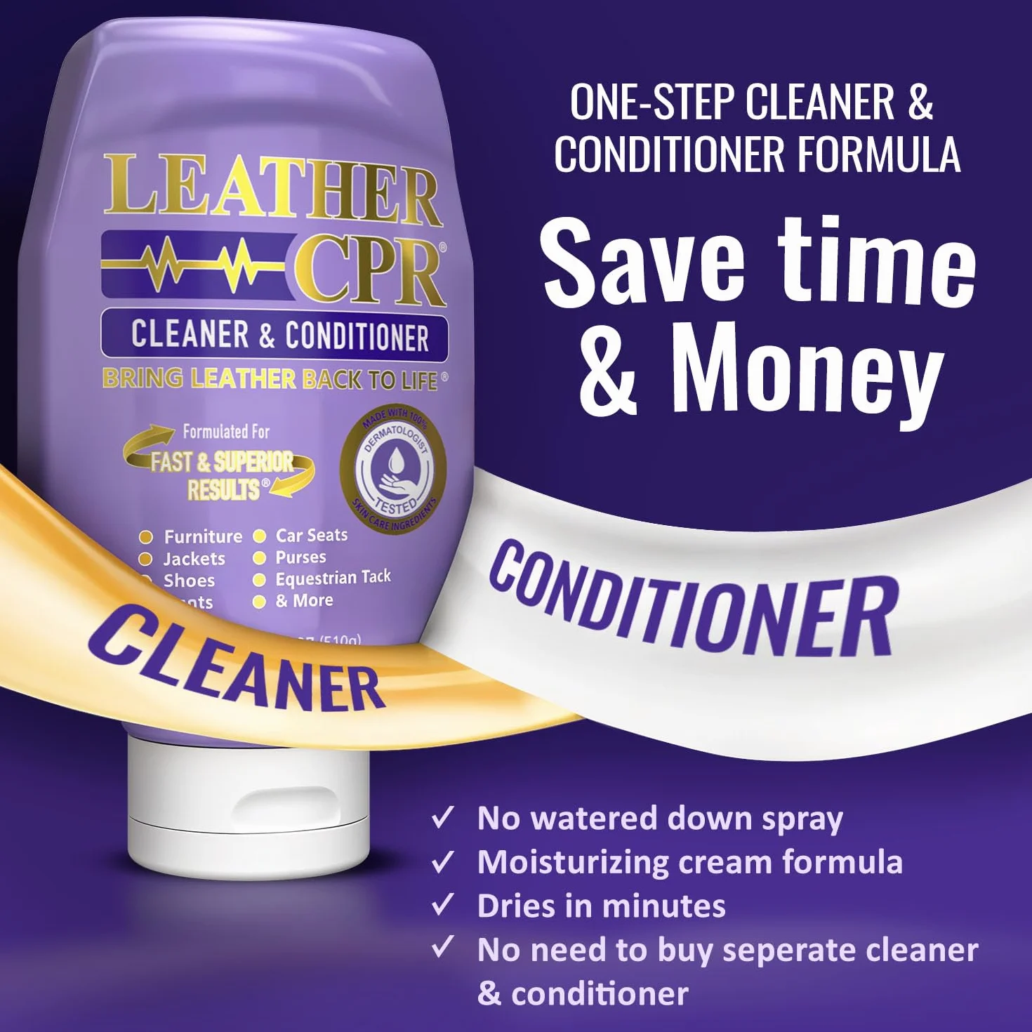 CPR Cleaning Products Leather 510.3 g Bottle środek czyszczący i odżywka do skóry