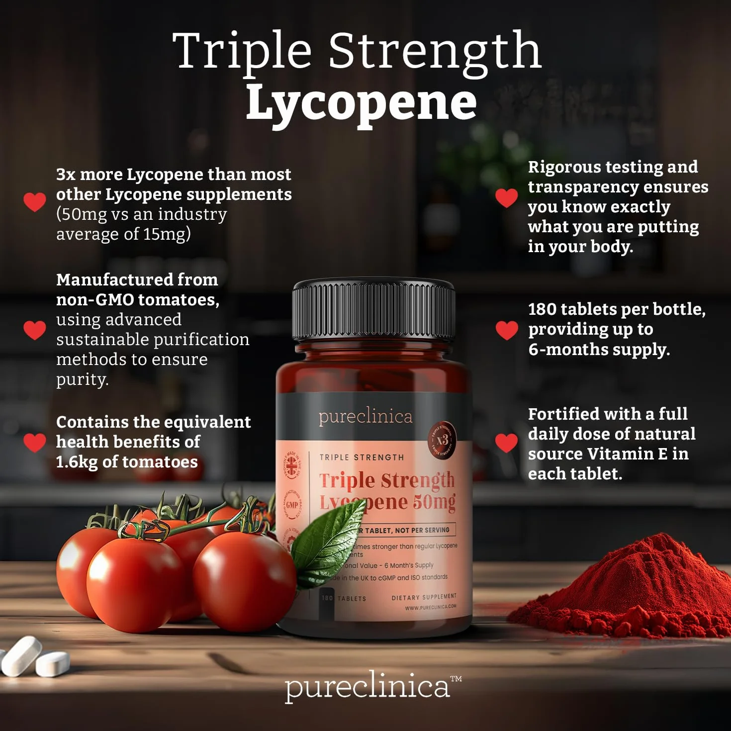 Lycopen 50 mg 180 tabletek 300% wytrzymałości