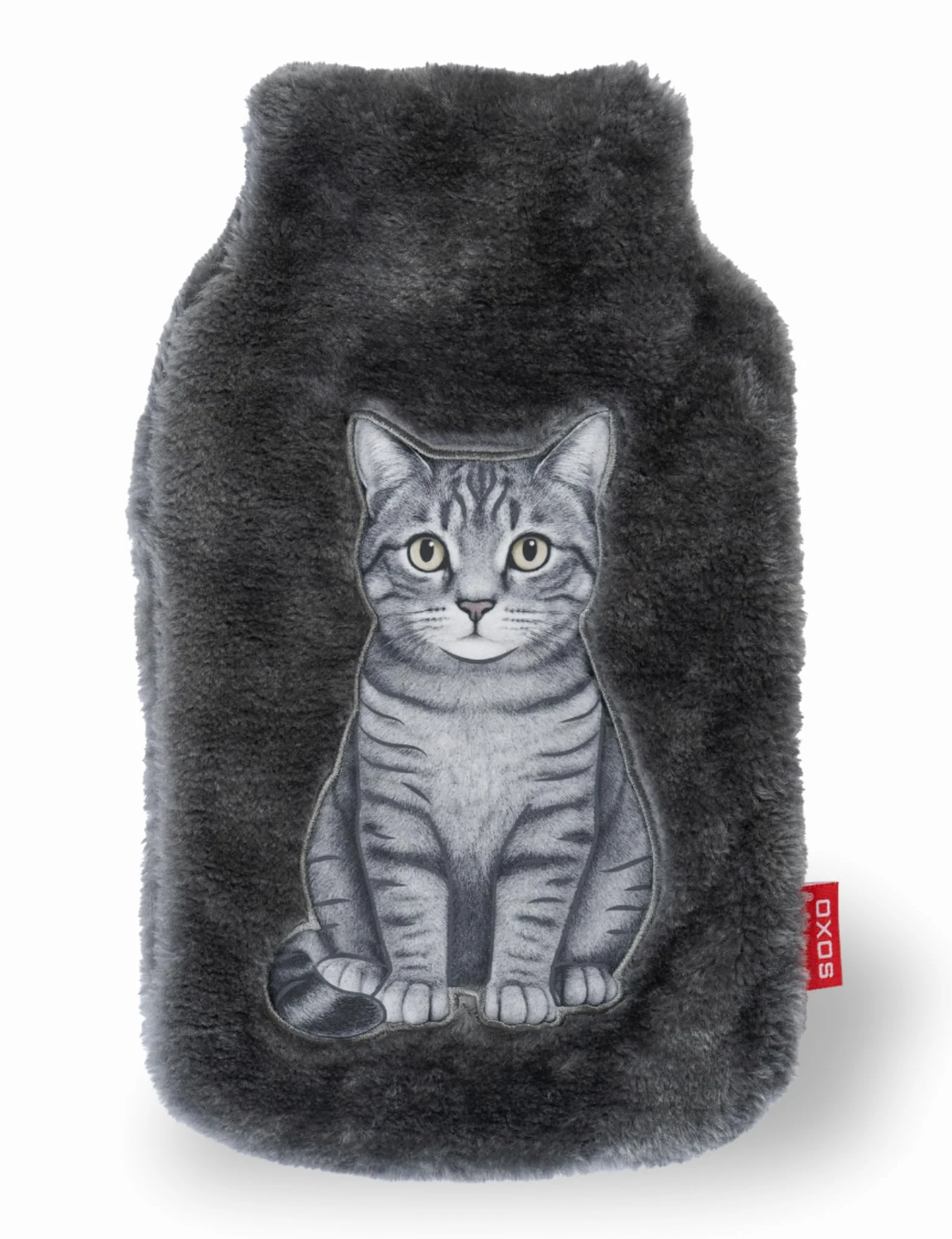soxo Pokrowiec na Termofor Klasyczny Pomysł na Prezent Miękki Pokrowiec do Termofora 35 x 22 cm Kot