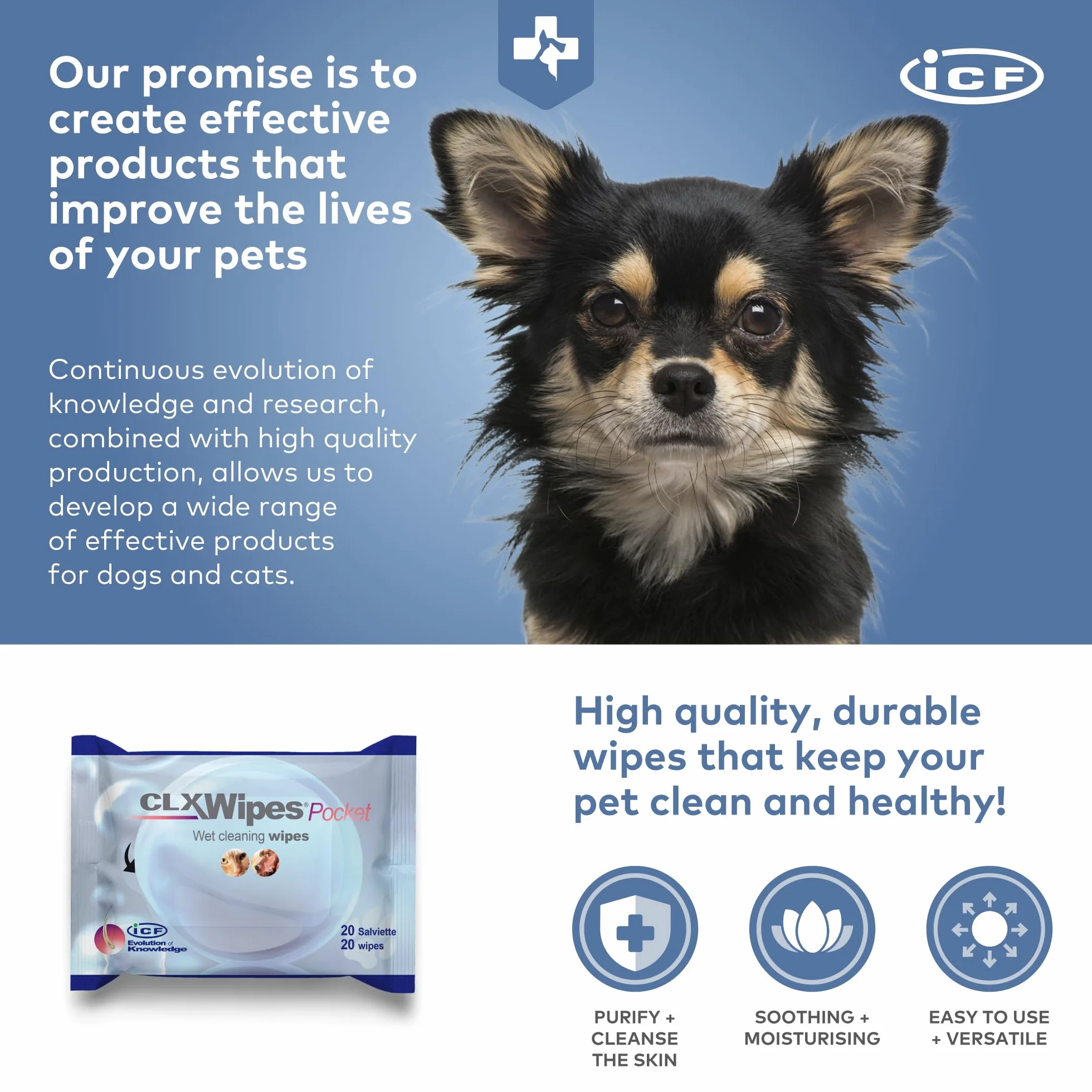 CLX WIPES POCKET 20 SZTUK