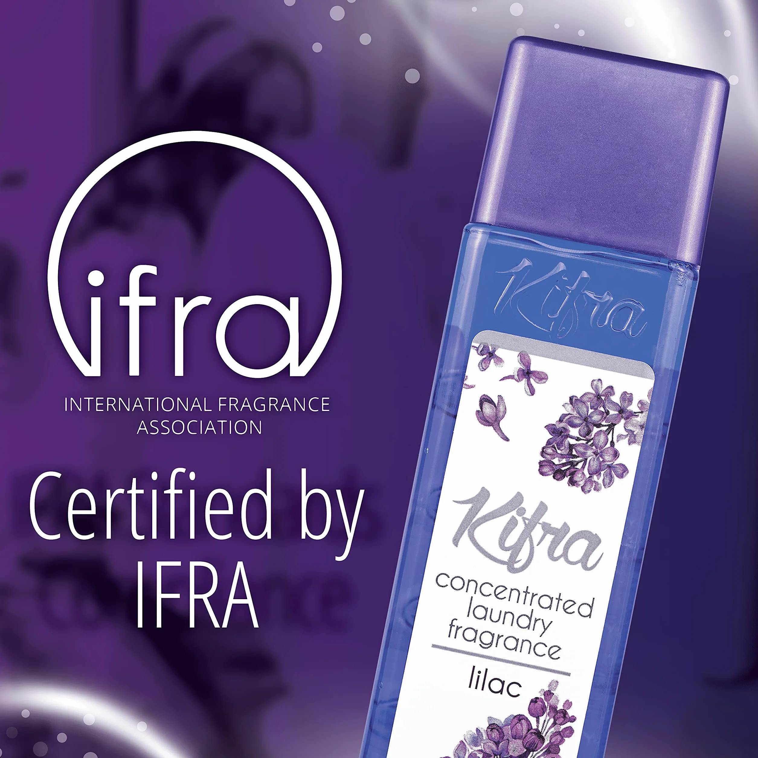 Kifra Lilac skoncentrowane perfumy do prania, 200 ml, 80 cykli prania, długotrwały zapach prania