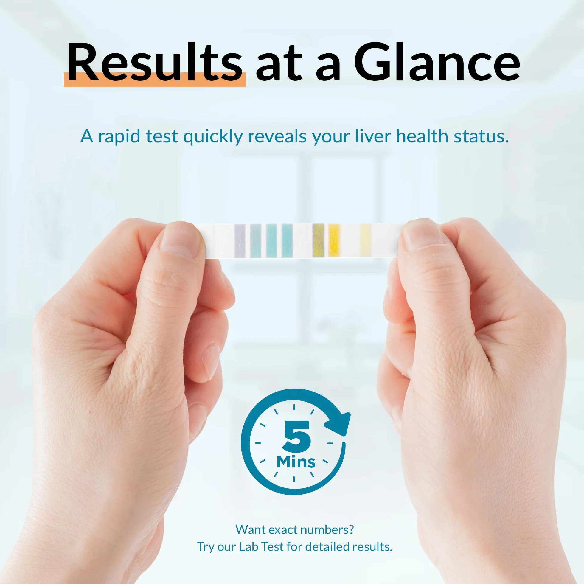 GetTested zestaw do badania zdrowia wątroby – test moczu na bilirubinę i urobilinogen