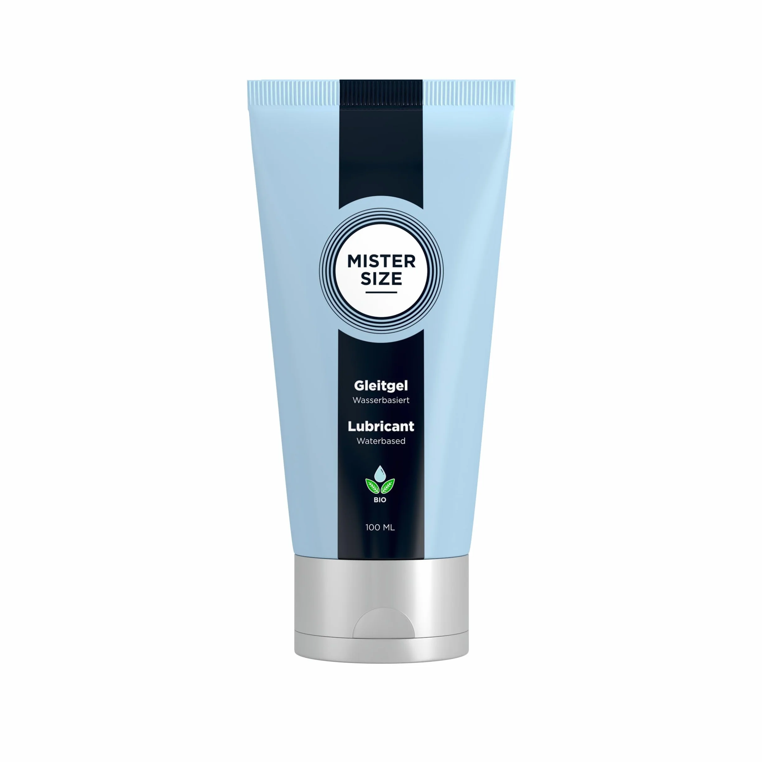 MISTER SIZE Bio lubrykant (100 ml), lubrykant na bazie wody, wyjątkowo długotrwałe nawilżenie