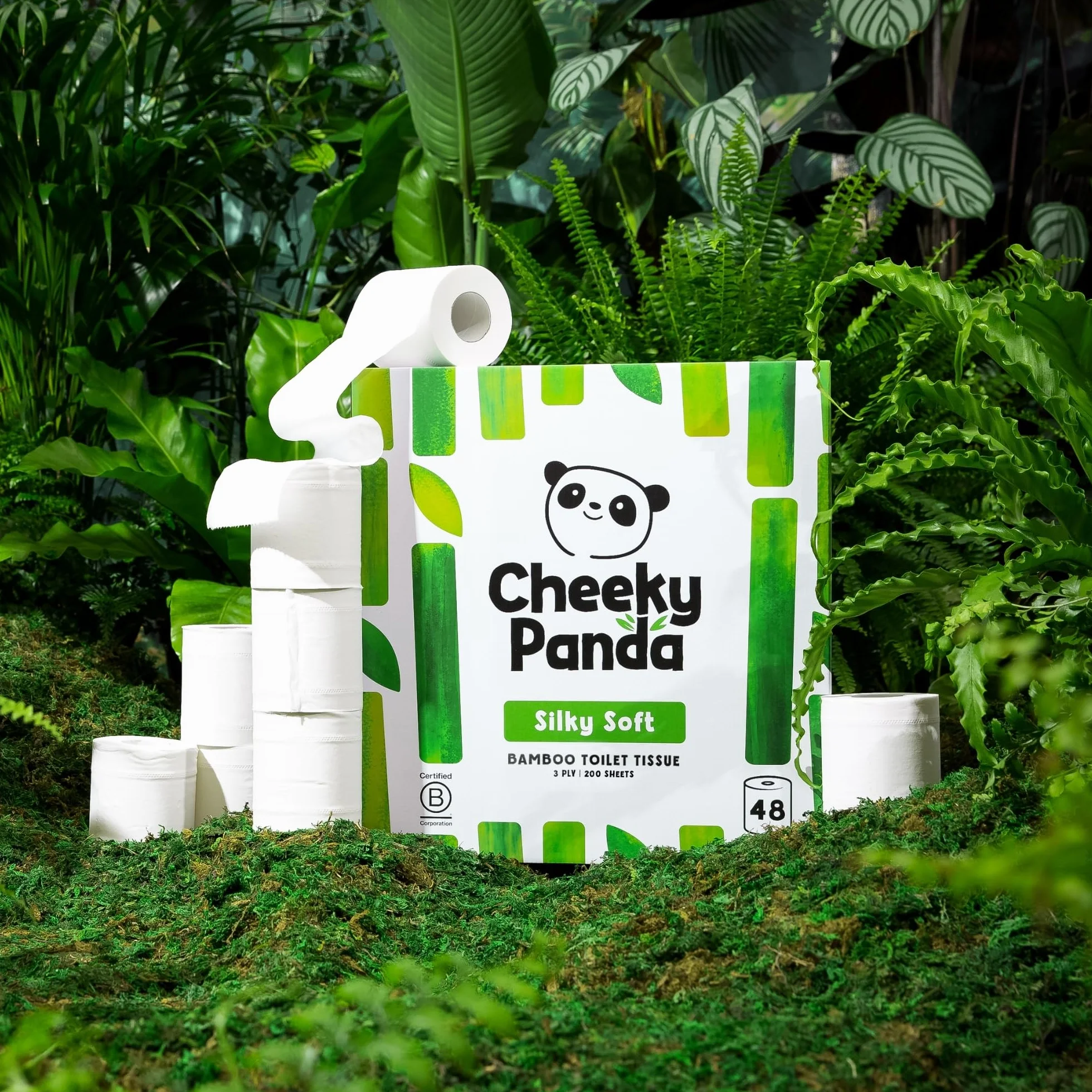 The Cheeky Panda Papier Toaletowy 48 Rolek Biały