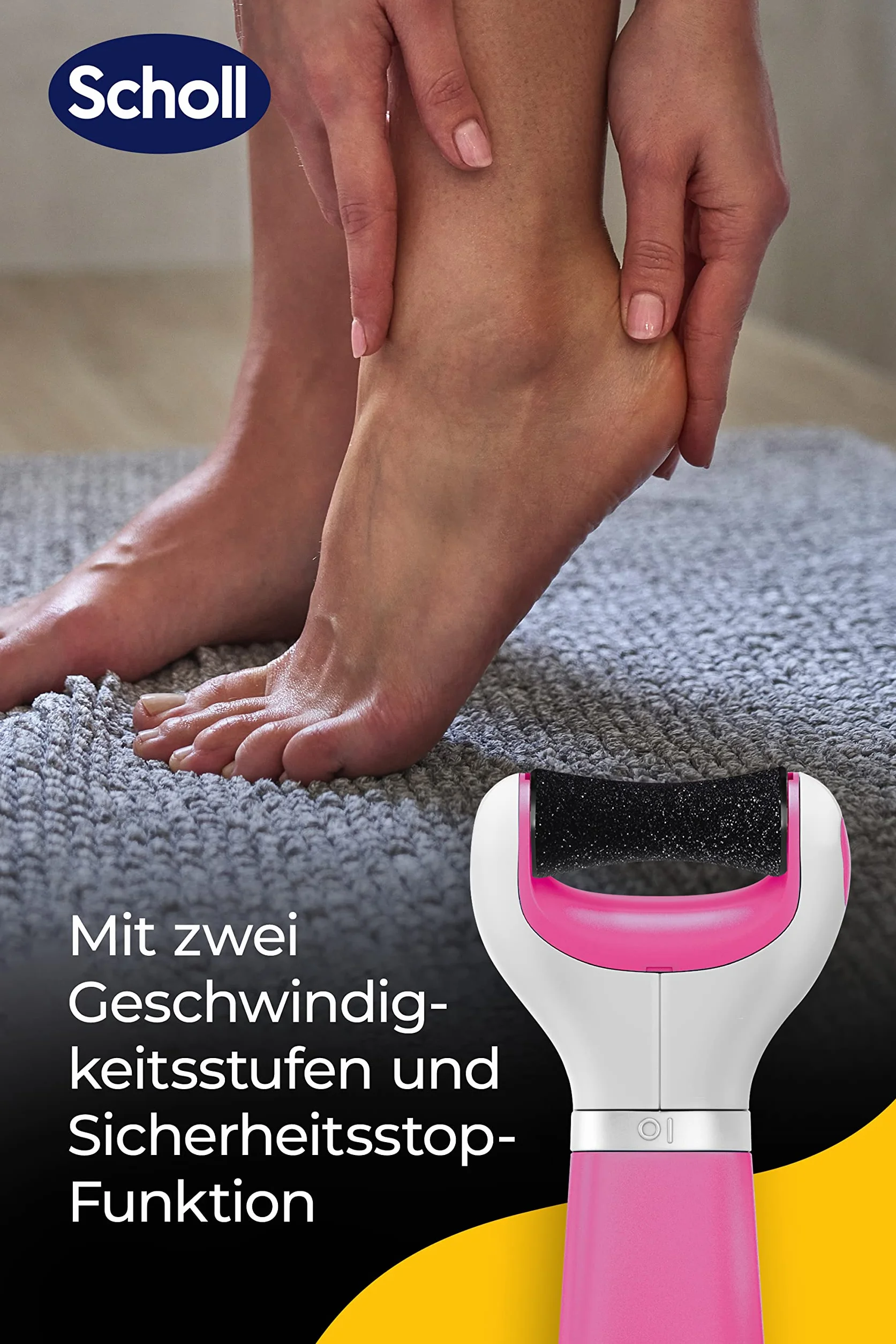 Scholl Velvet Smooth Pilnik Elektryczny Do Stóp 90 Min Różowy