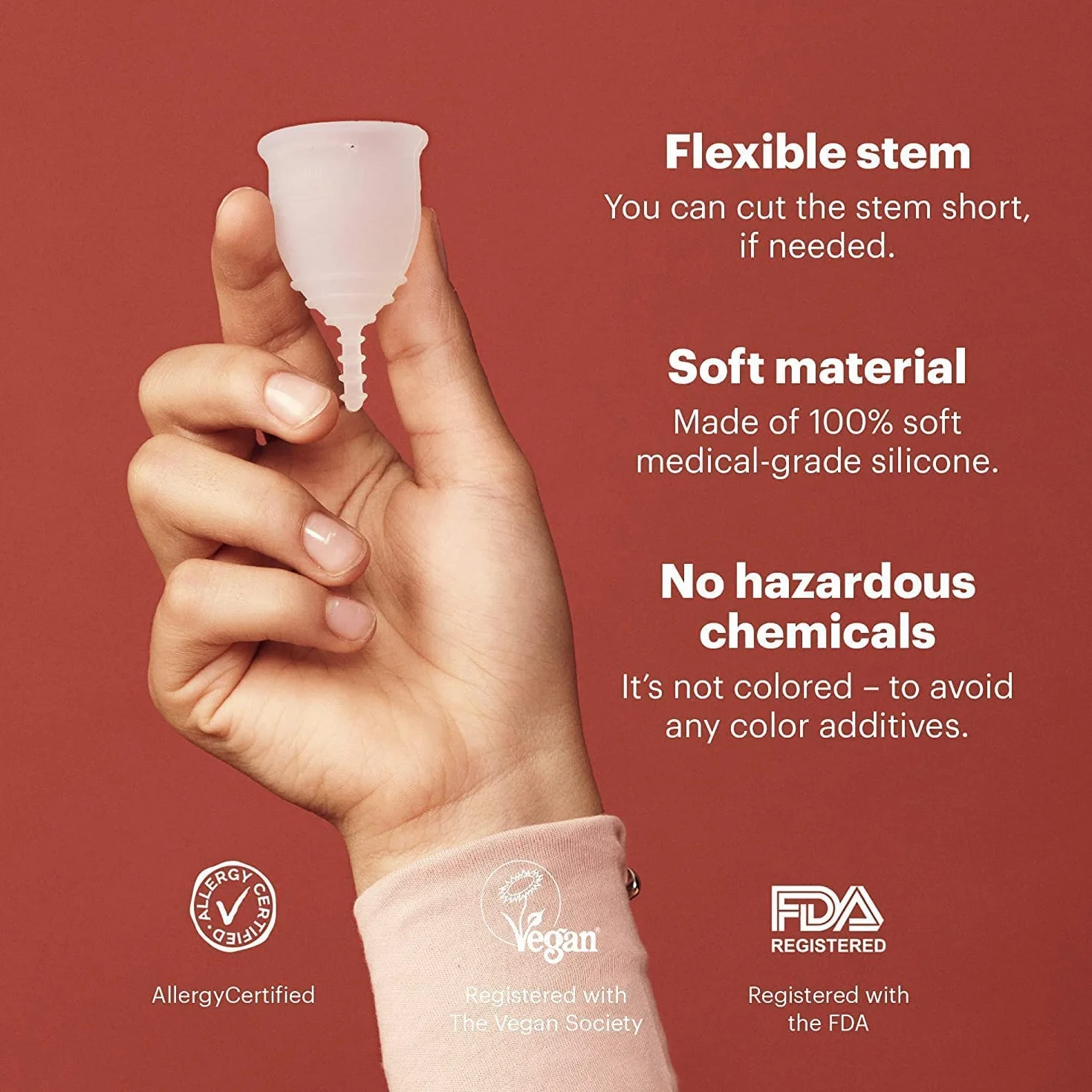 AllMatters Kubek menstruacyjny (dawniej OrganiCup) Rozmiar A, dla tych, którzy nie urodzili się dopochwowo. Nagradzany puchar okresu