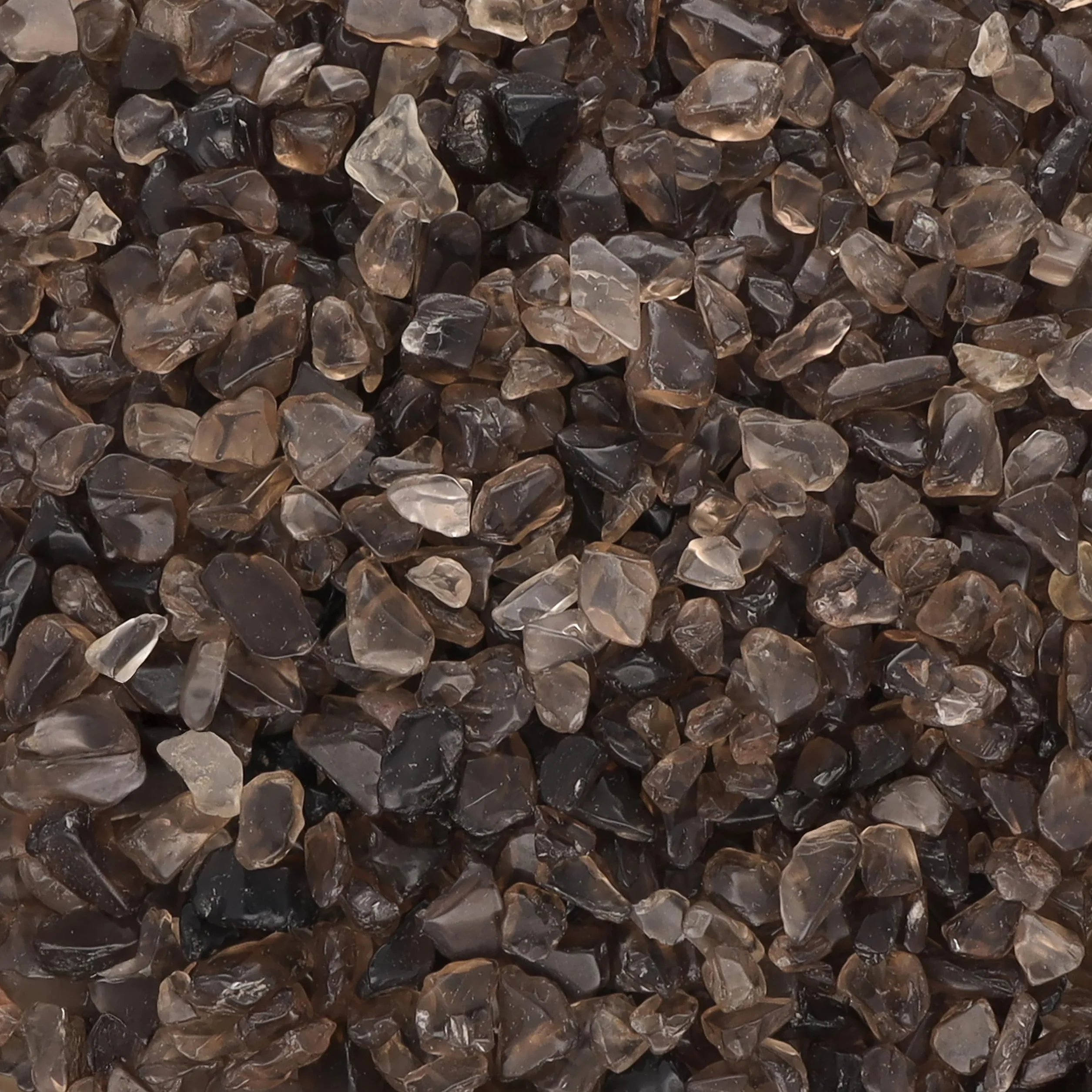 Kwarc dymny, mini kamienie bębnowe, średnica 3-5 mm, żetony z kamienia szlachetnego w jakości premium (100 g)