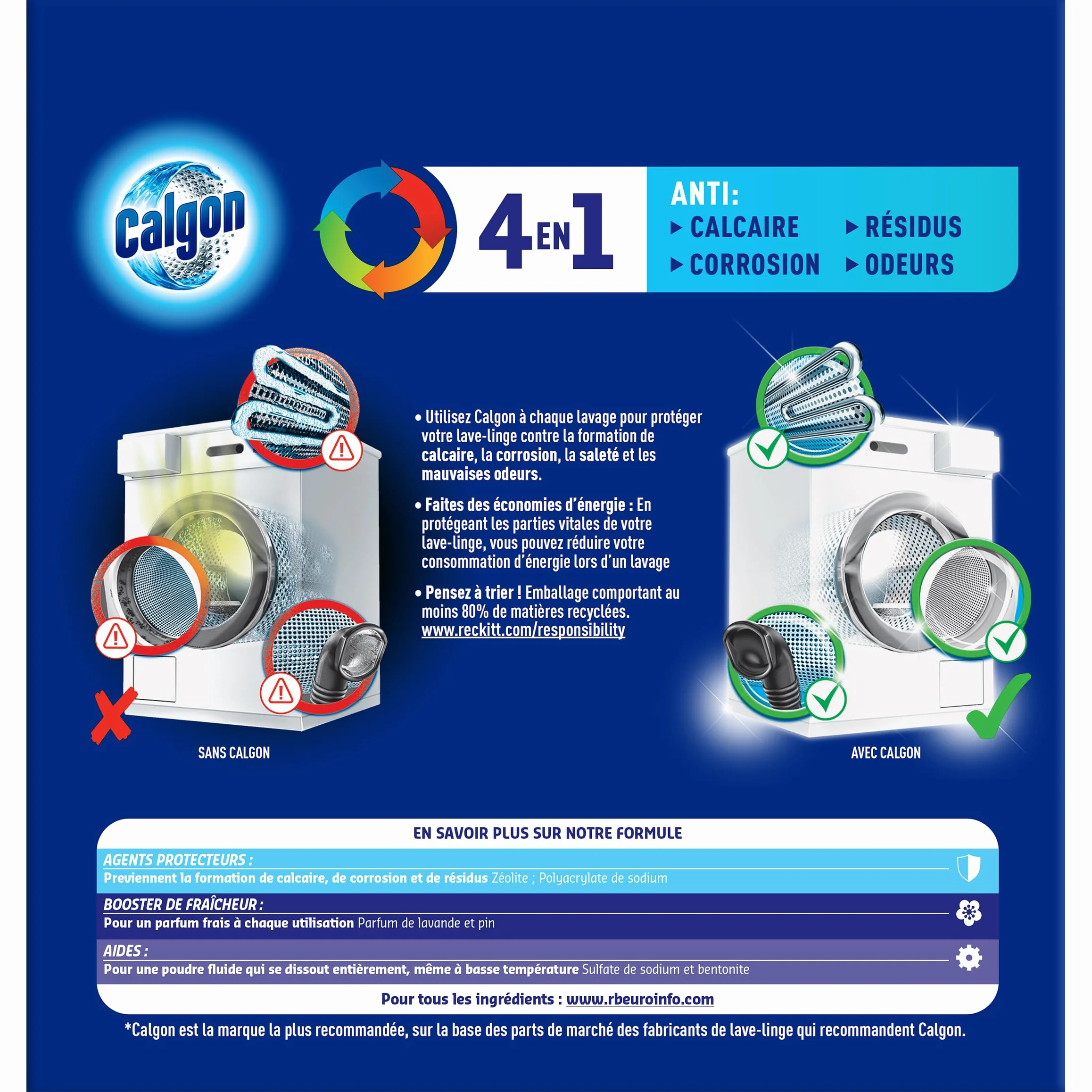 Calgon Power Proszek do Prania, 1.67 kg