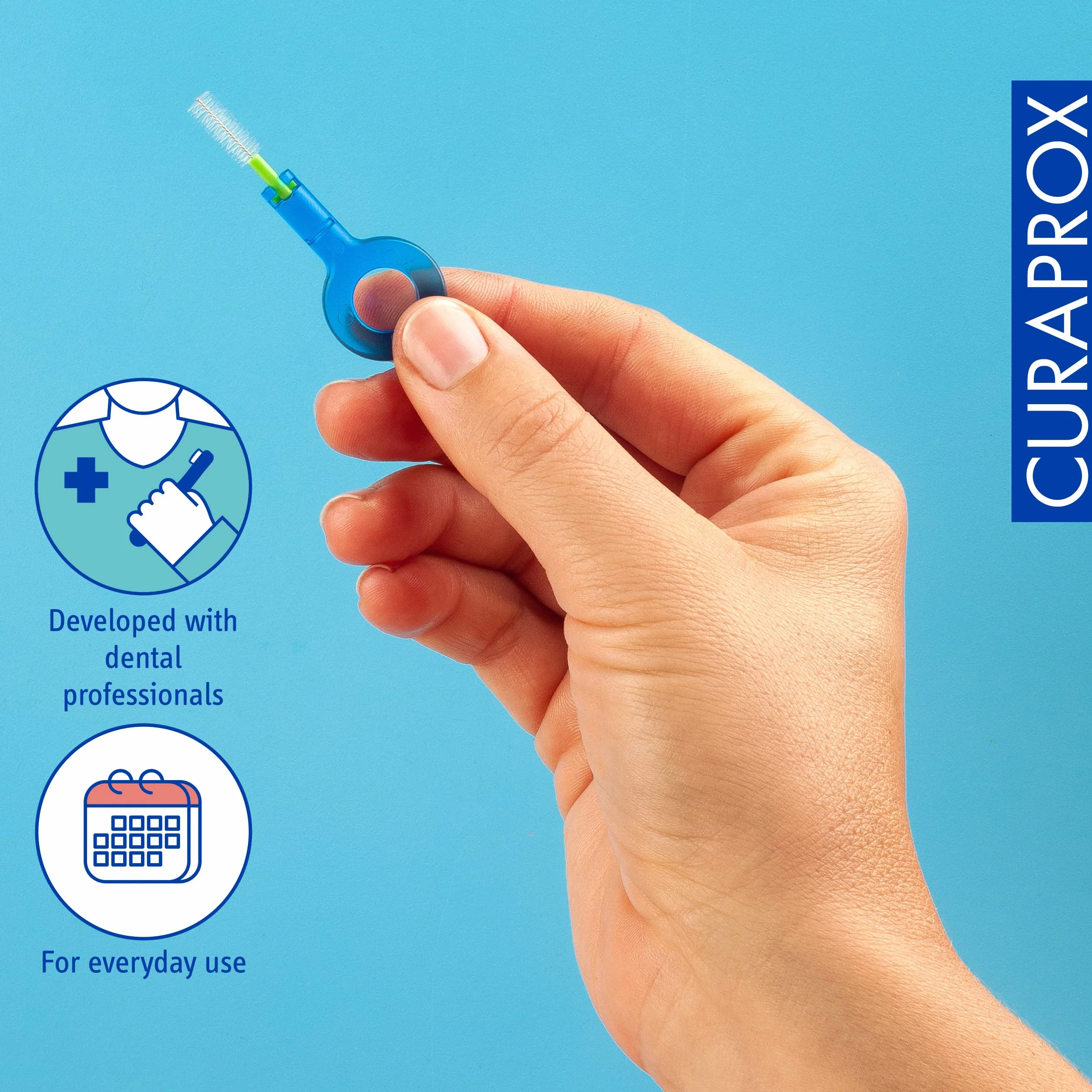 Curaprox Szczotki międzyzębowe CPS Prime Plus Mix-set 0,6-1,1 mm skuteczność 2,2-5 mm Zestaw 5 sztuk z uchwytem UHS 451