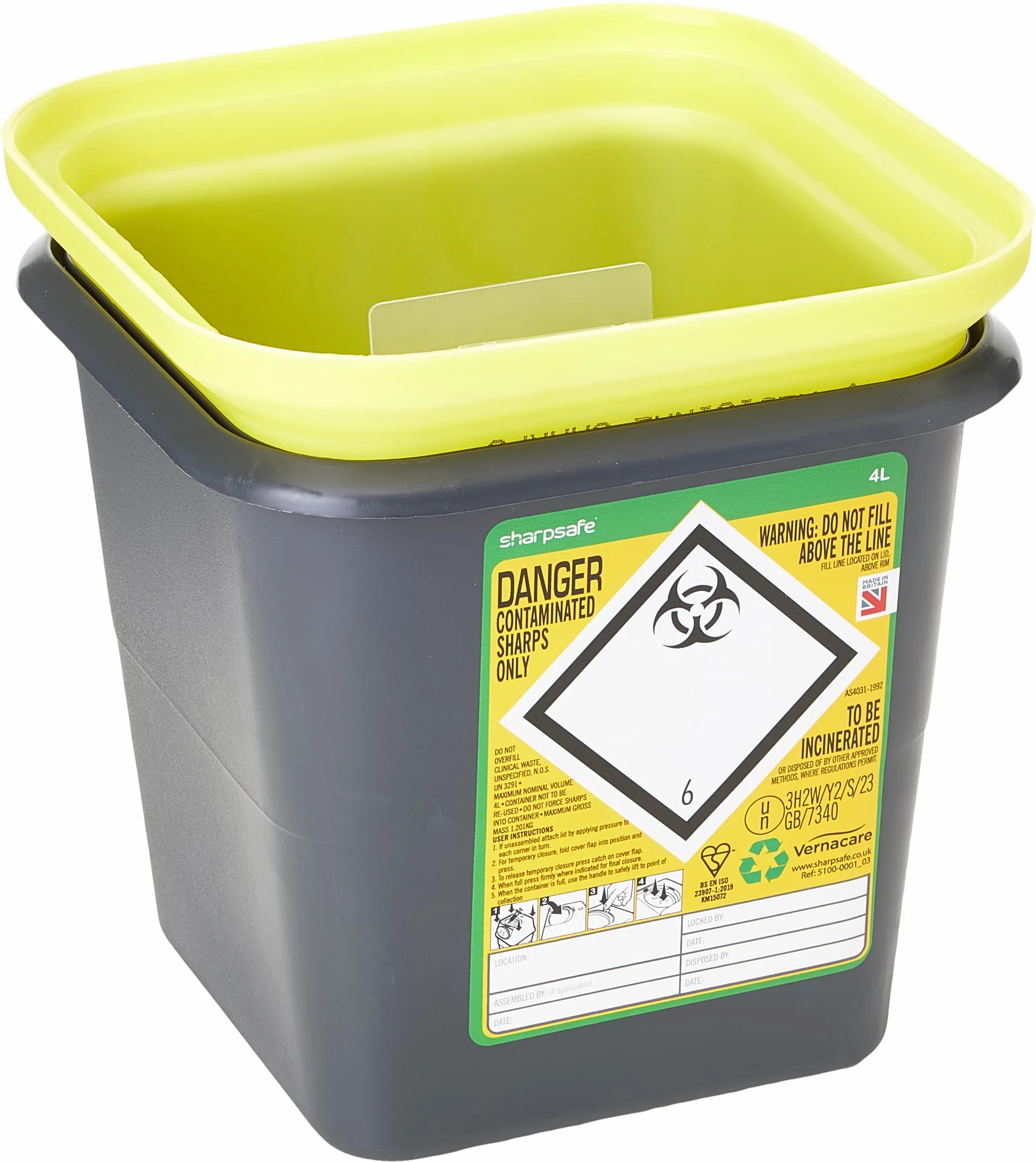 Frontier 41005430 pojemnik na odpady medyczne, 4 l