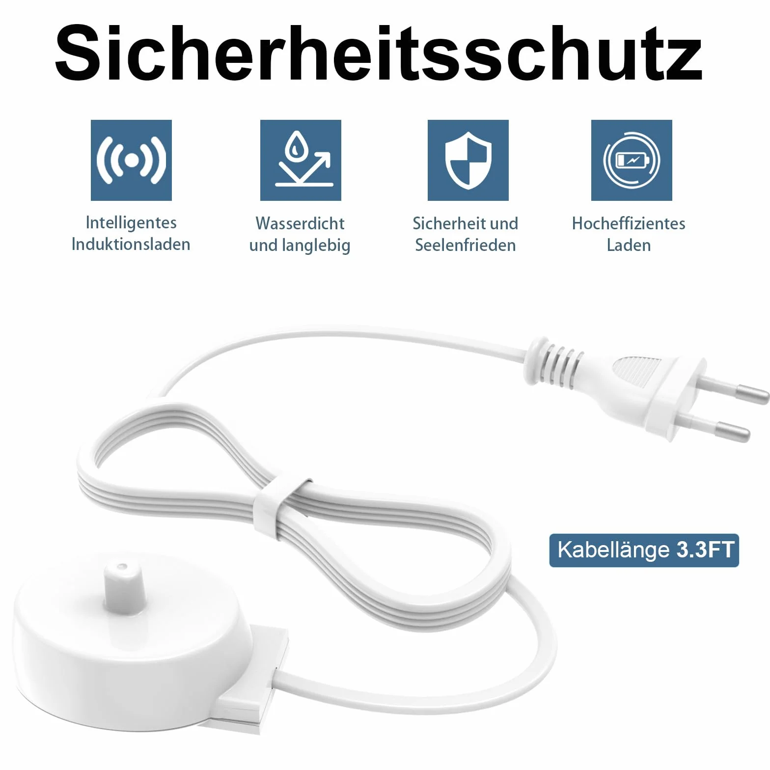 Ładowarka zamienna do Braun Oral-B elektryczna szczoteczka do zębów 3757, stacja ładująca IP67, wodoszczelny USB