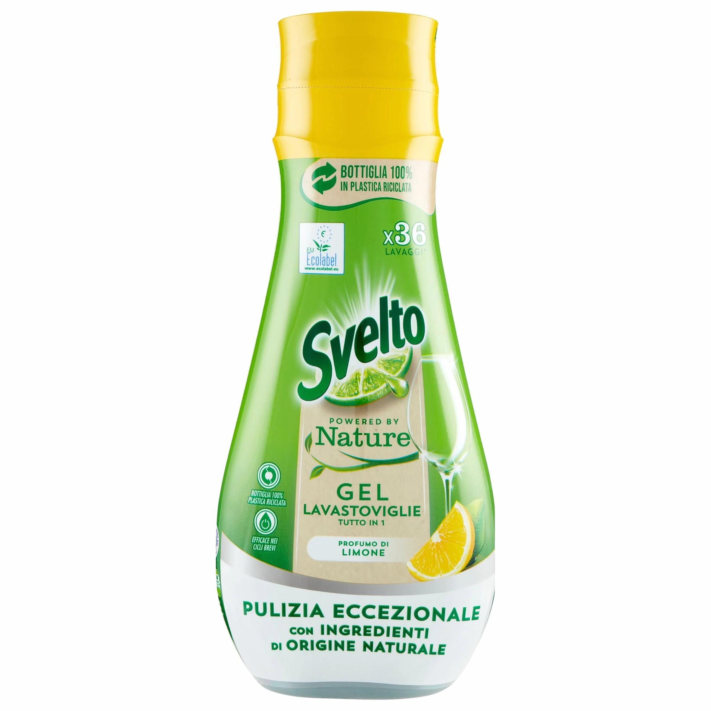Svelto Żel do mycia w zmywarce All-in-1 Powered by Nature, 36 myć, detergent naturalny