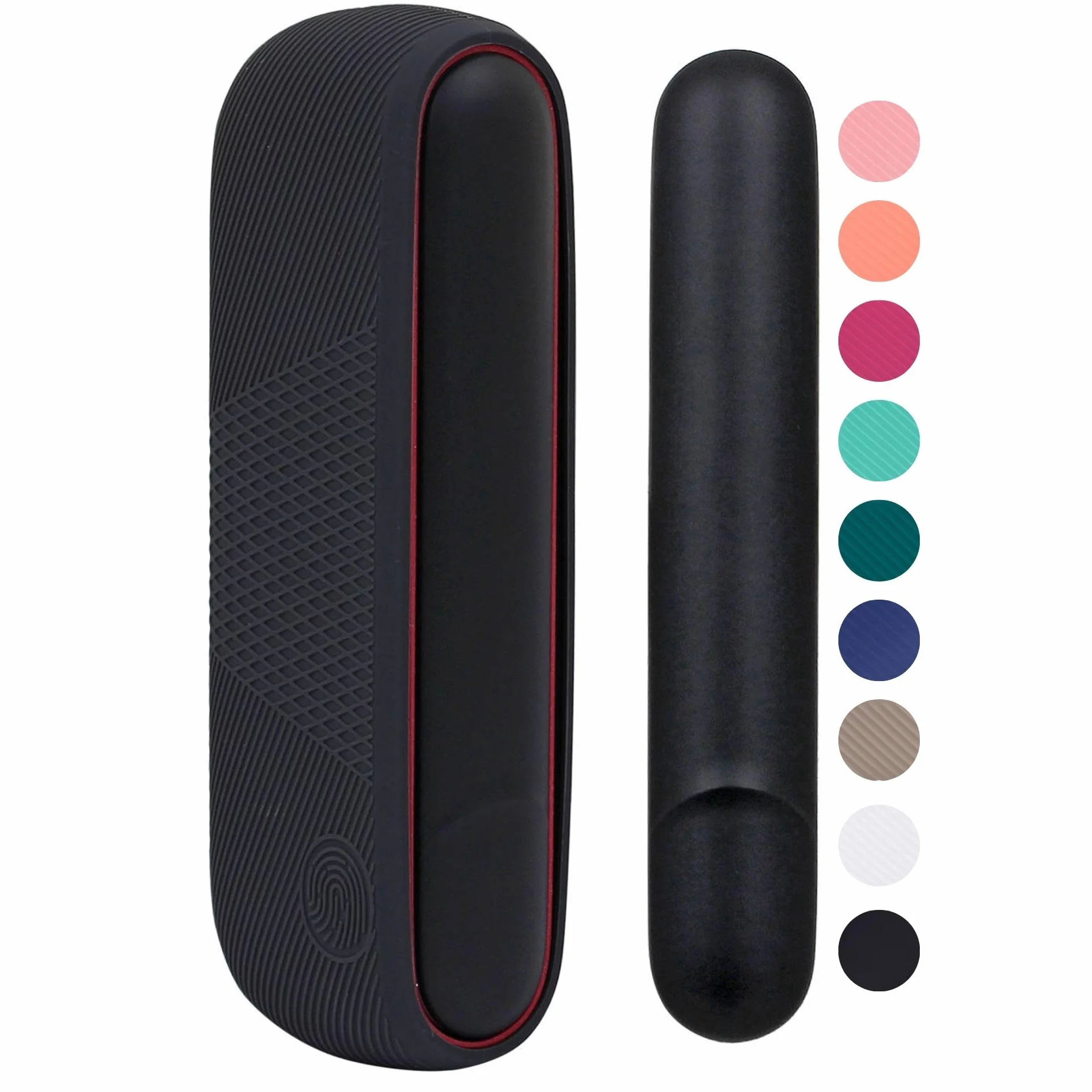 Etui ochronne na e-papierosy kompatybilne z IQOS ILUMA, silikon TPU, czarne