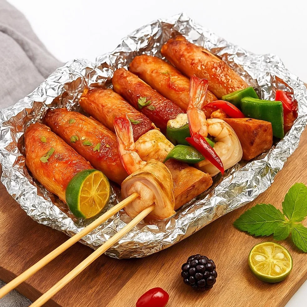 Folia aluminiowa do produktów spożywczych 75m x 290 mm – bardzo mocna – w pudełku dozującym z krawędzią tnącą