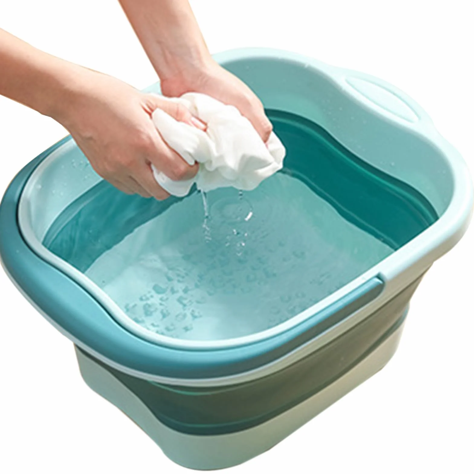 Składana Miednica Do Moczenia Stóp z Masażem, Pedicure Wanna