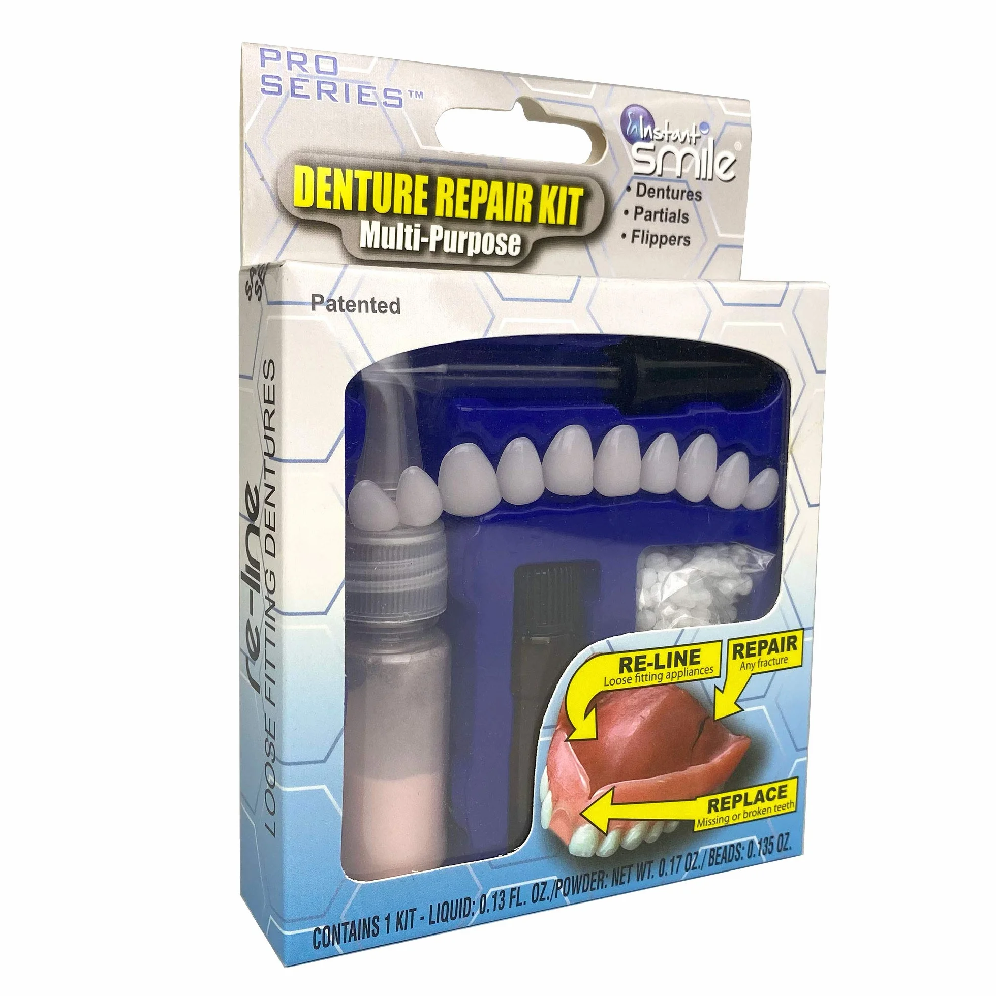Instant Smile Complete Denture Repair Multi-Purpose Kit