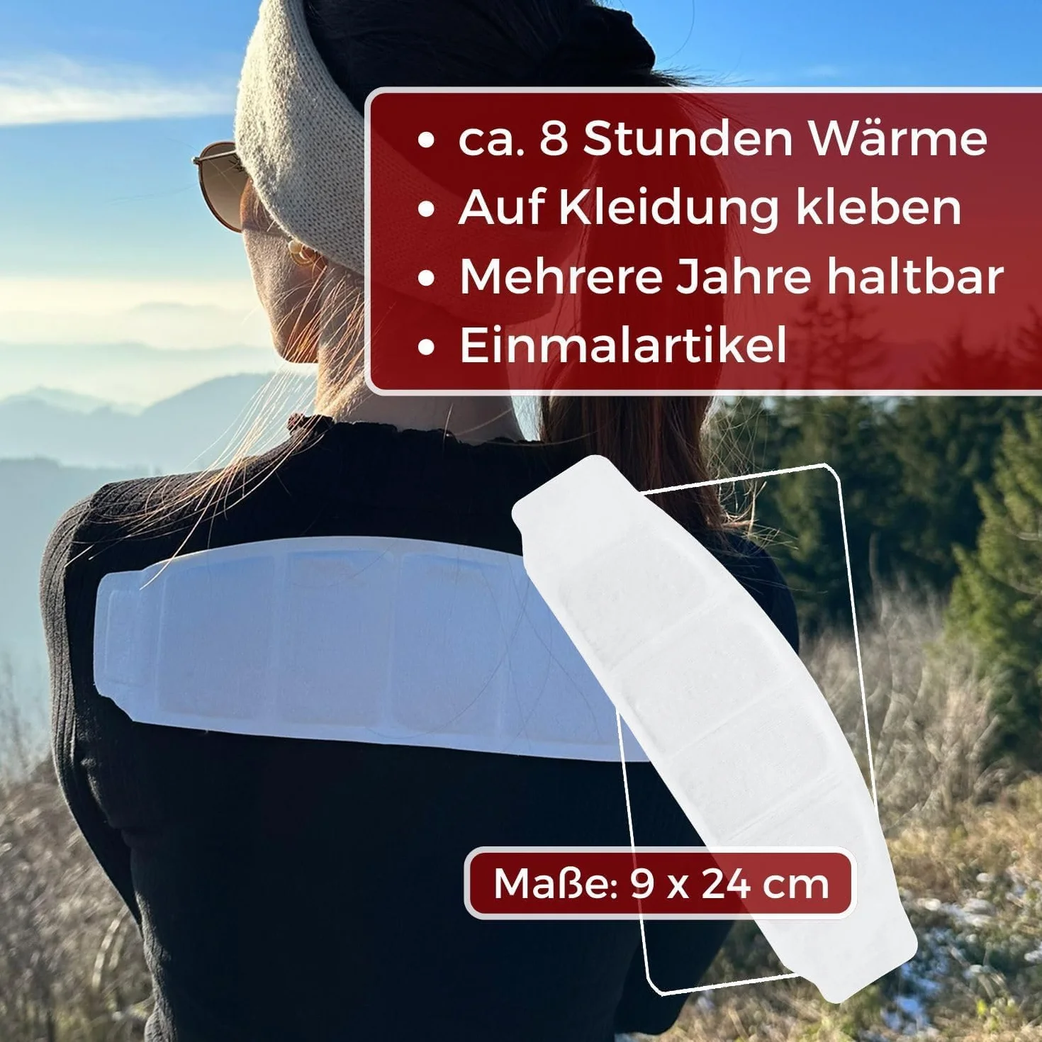 THERMOPAD Ocieplacz na szyję – oryginalny produkt: 10 x plaster rozgrzewający na 8 godzin ciepła I natychmiast gotowa do użycia nakładka termiczna z bardzo ciepłymi podkładkami grzewczymi – poduszka