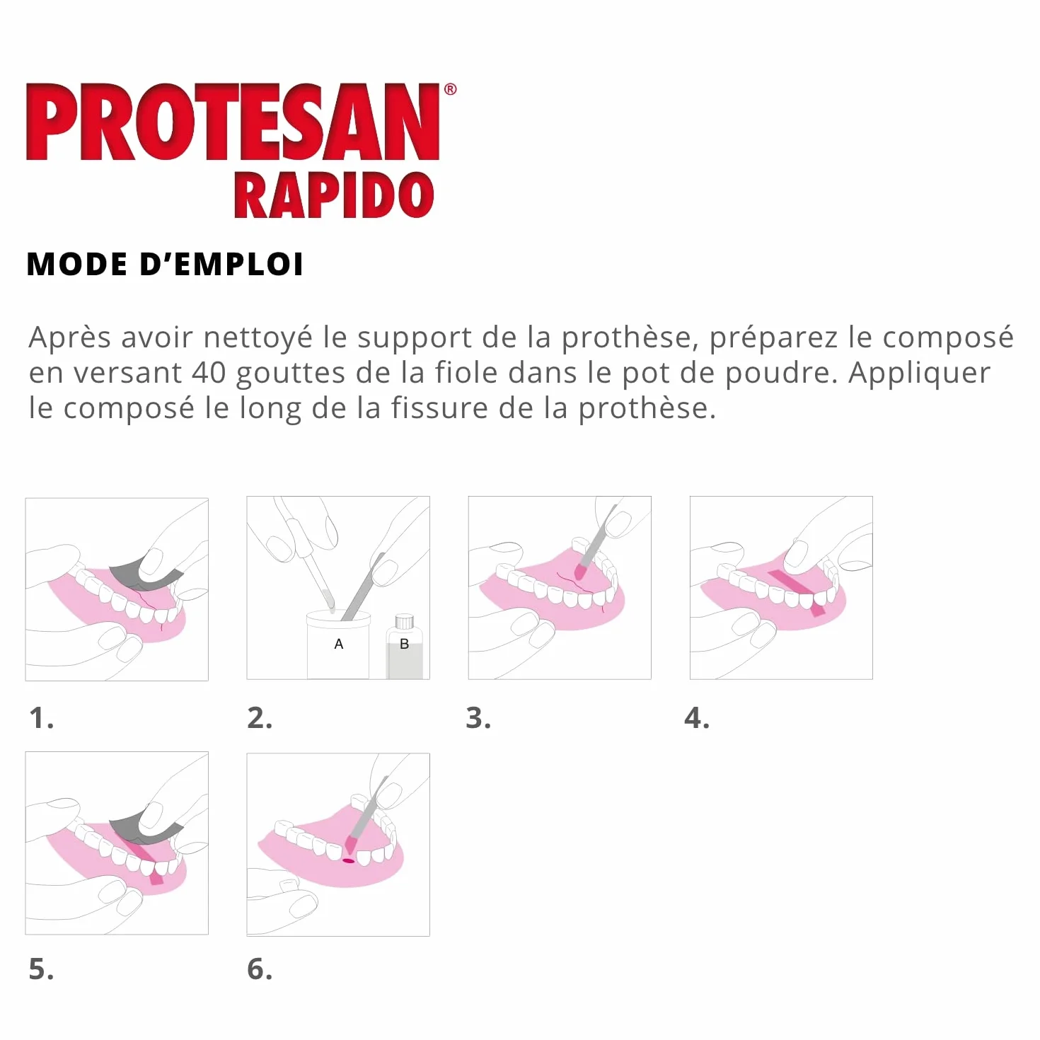 Protesan Rapido 7 Naprawa Protez, Biały, 3 ml
