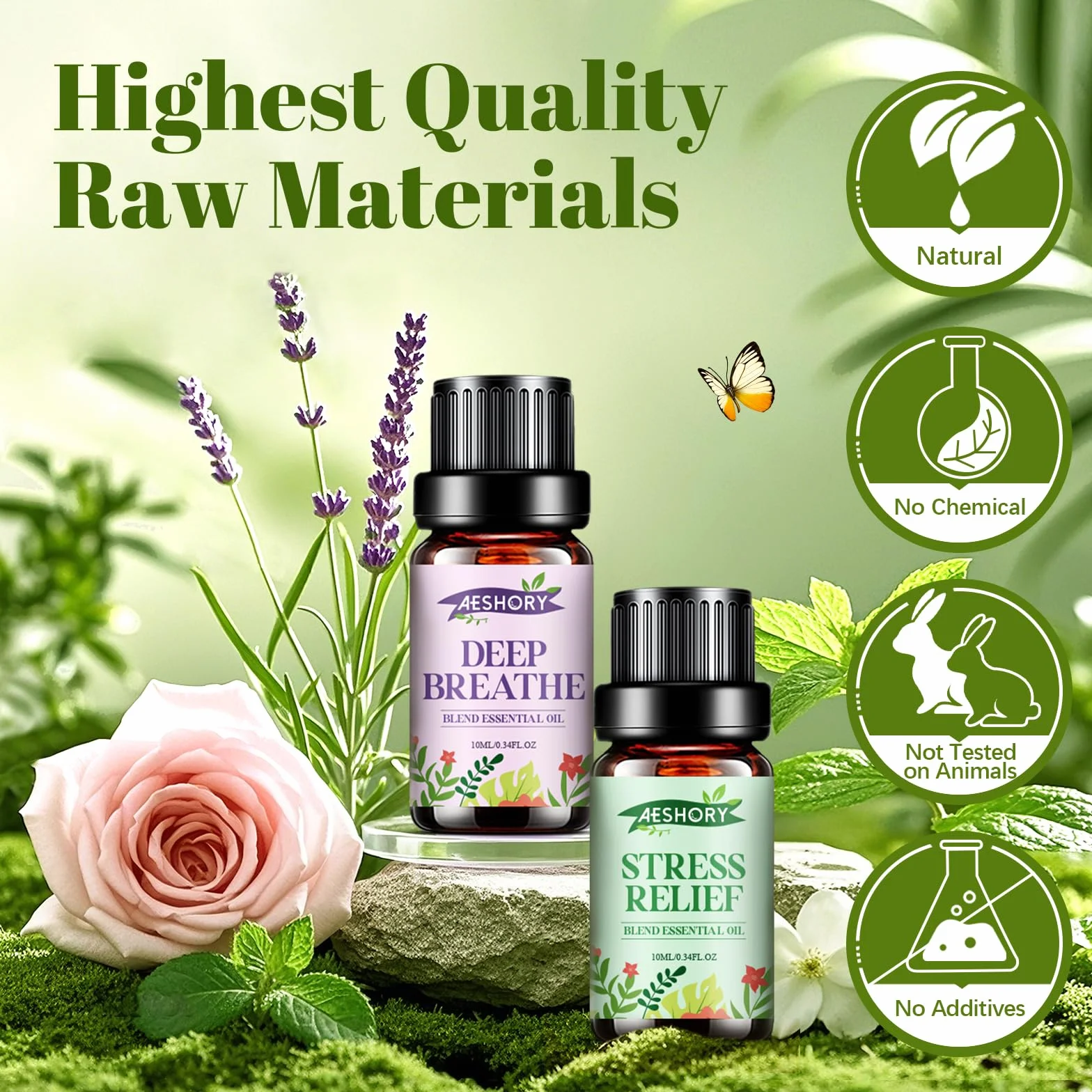 Zestaw olejków eterycznych 6 x 10 ml naturalny do aromaterapii SPA