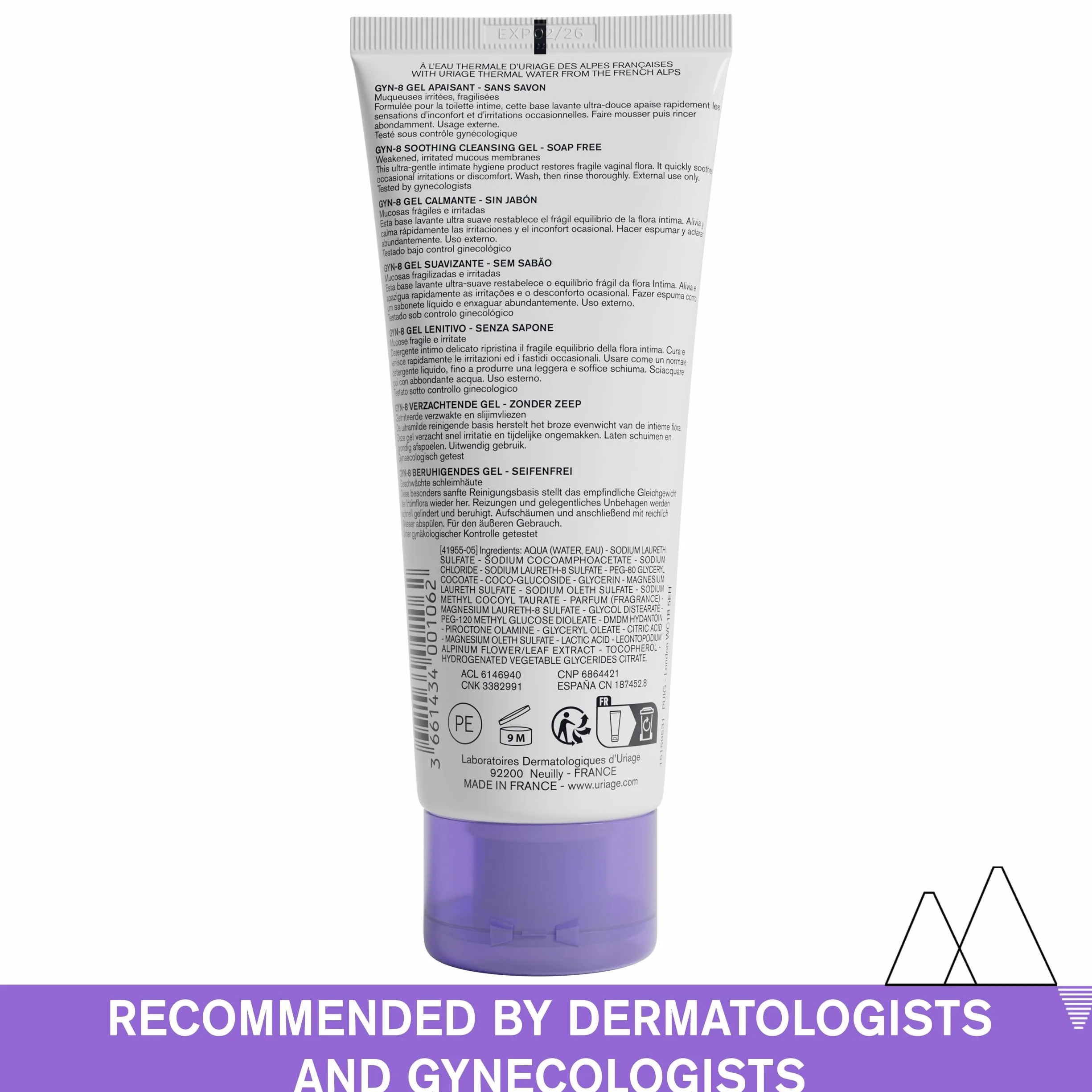 Uriage Gyn-8 Intimate Hygiene Soothing Cleansing Gel 100 ml