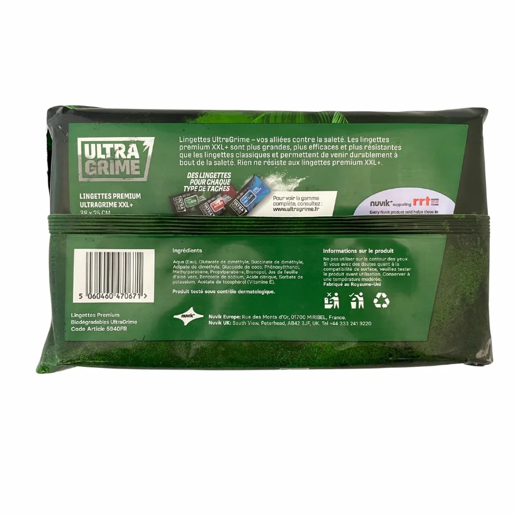 UltraGrime Pro Chusteczki Przemysłowe 100 szt XXL 38x25 cm