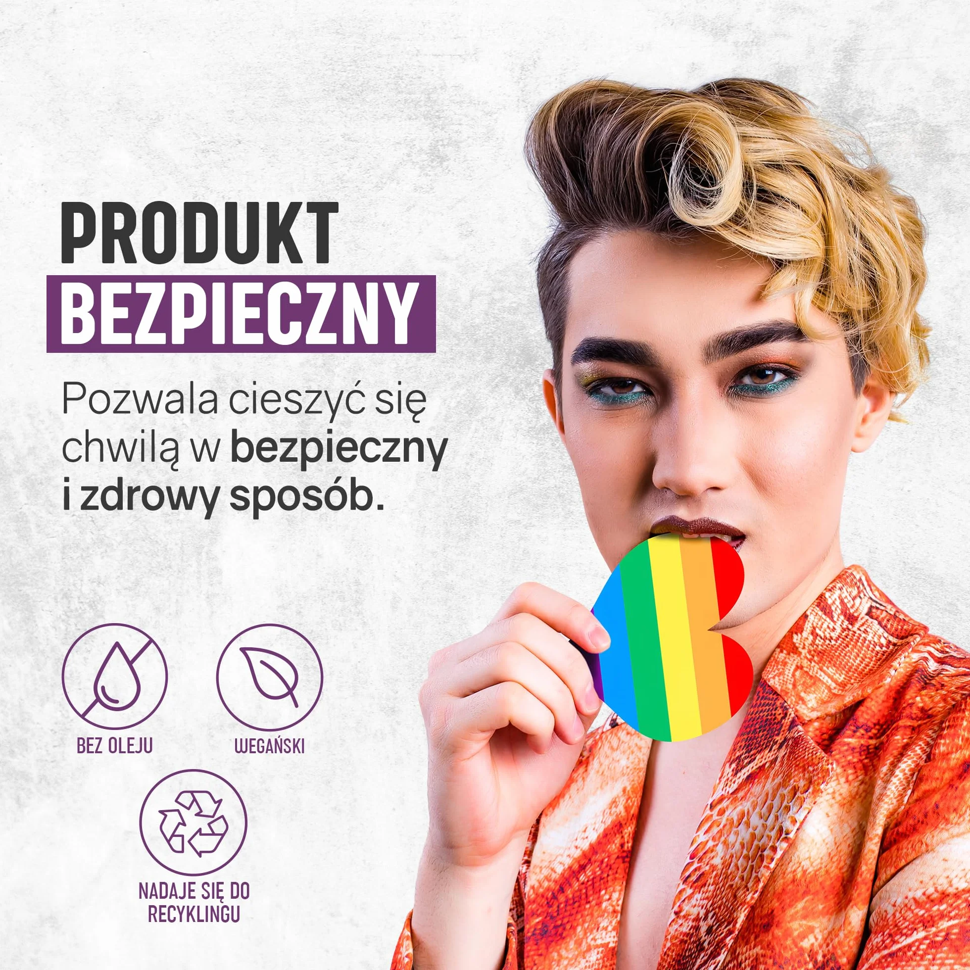 Żel intymny Excite o zapachu truskawki na bazie wody, 100 ml - nawilżający i delikatny dla wrażliwej skóry, wegański i nietestowany na zwierzętach