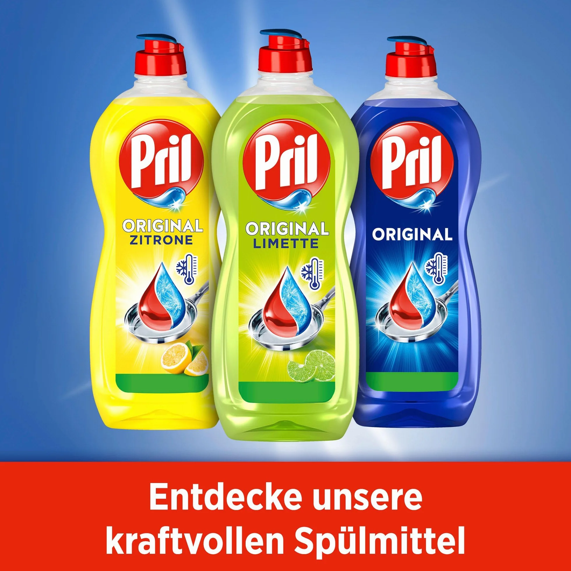 PRIL Oryginalna limonka (4 x 675 ml), płyn do ręcznego mycia naczyń o najwyższej mocy rozpuszczania tłuszczu, do czystych naczyń, również w zimnej wodzie, świeży zapach limonki