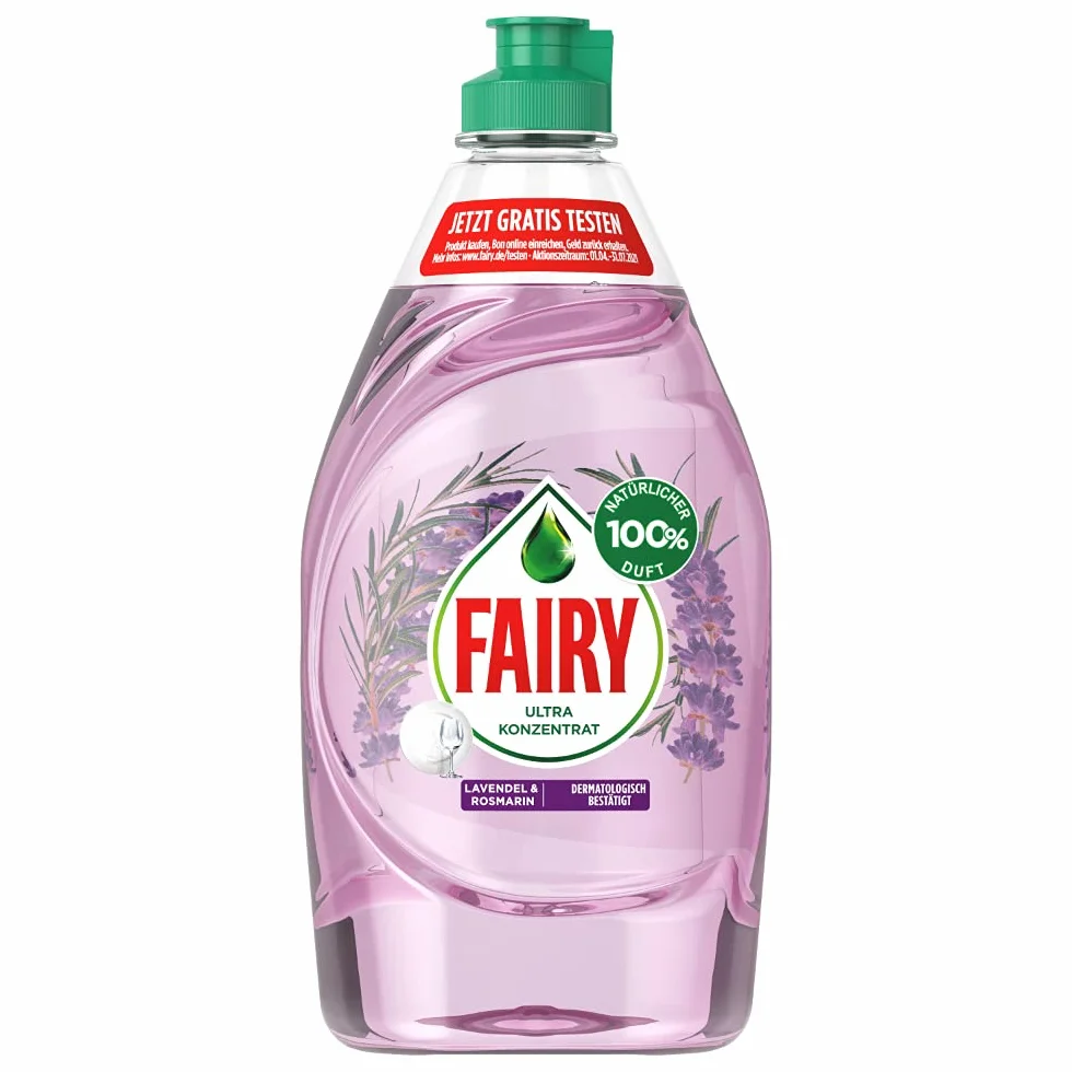 Fairy Płyn do mycia naczyń 430 ml naturalny zapach lawendy i rozmarynu