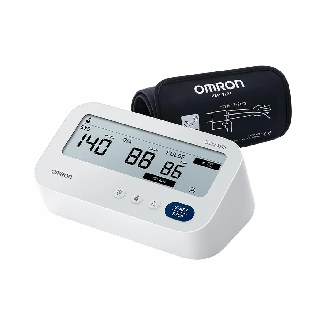 OMRON X3 Comfort AFib Ciśnieniomierz Naramienny, Zatwierdzone Klinicznie Urządzenie Mierzące Ciśnienie Krwi z Mankietem Intelli Wrap (22-42 cm), Precyzyjny Aparat do Mierzenia Ciśnienia