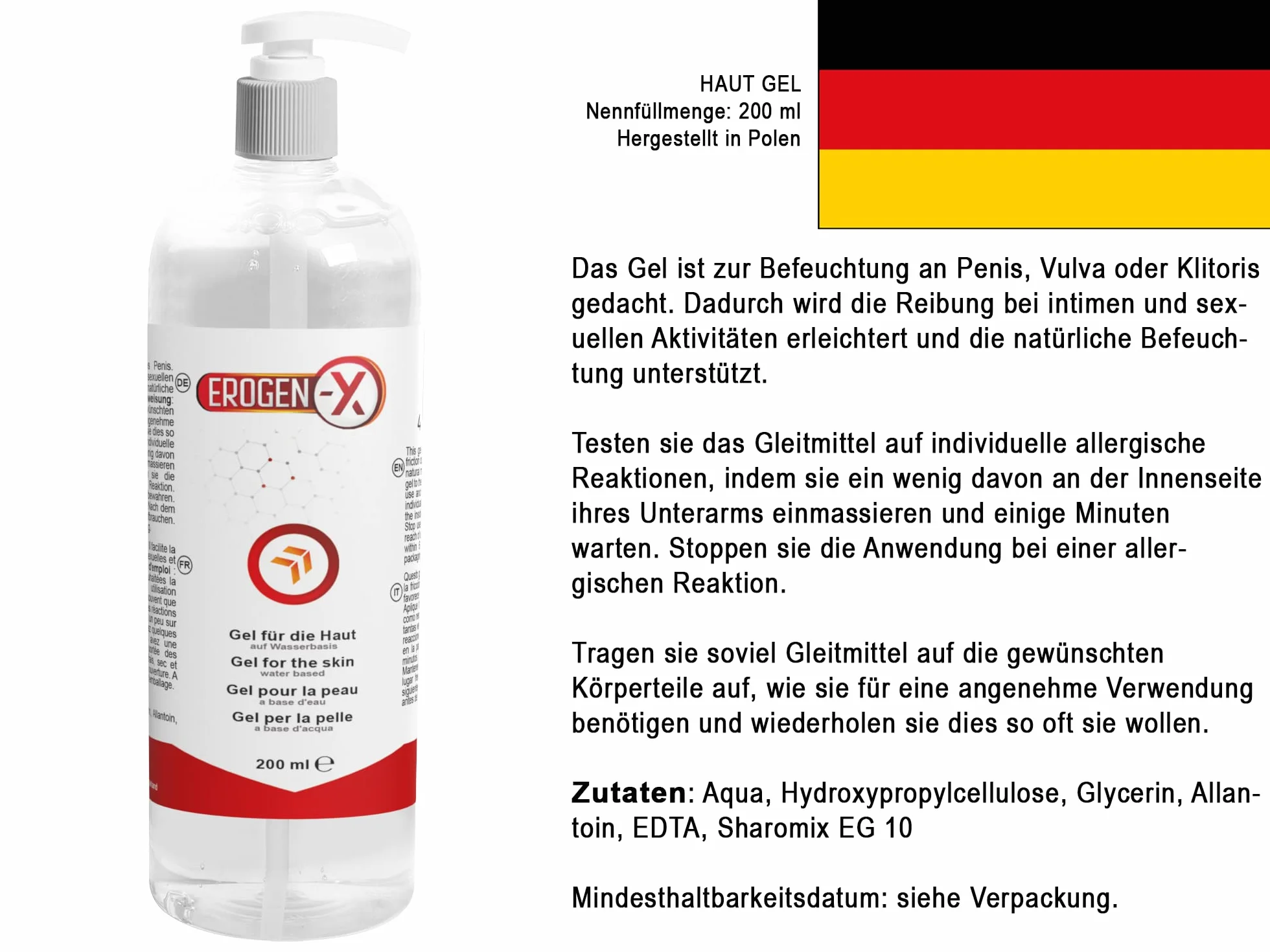 Erogen X: żel na skórę | strefy erogenne - 200 ml