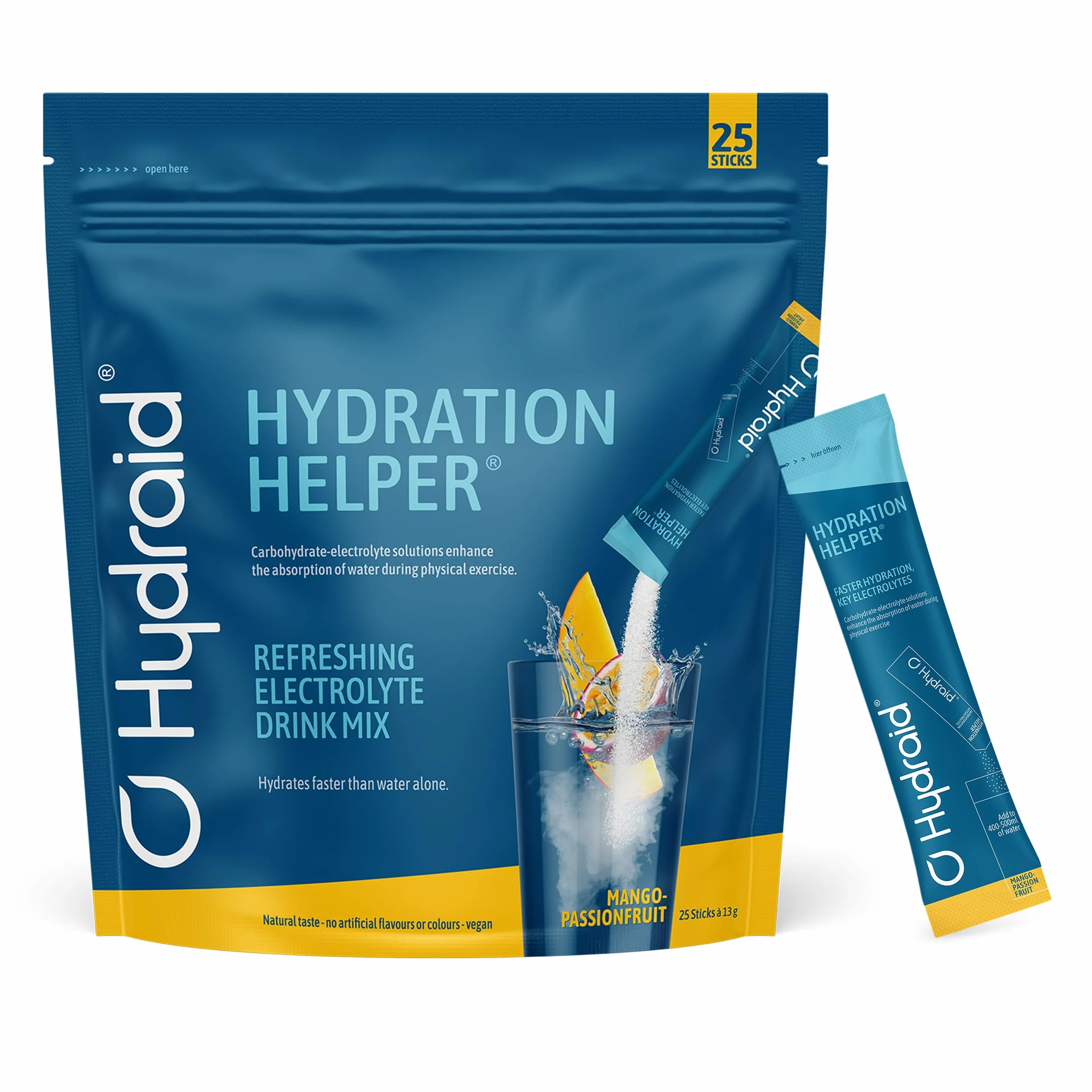 Hydraid Hydration Helper Electrolytes Powder Rapid Rehydration Recovery 25 saszetek Mango-Marakuja
