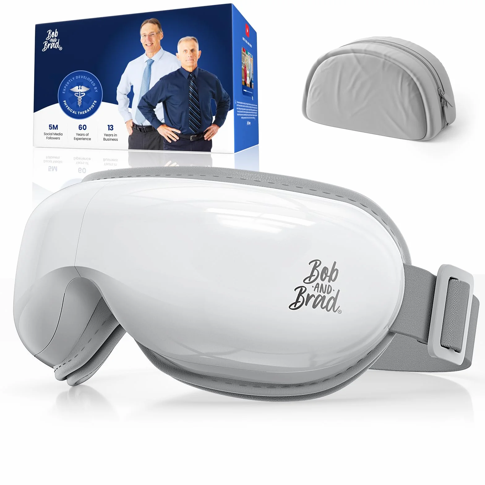 Bob and Brad EyeOasis 3 Masażer do oczu z podgrzewaniem, kompresją powietrzną i muzyką, składany, ładowalny
