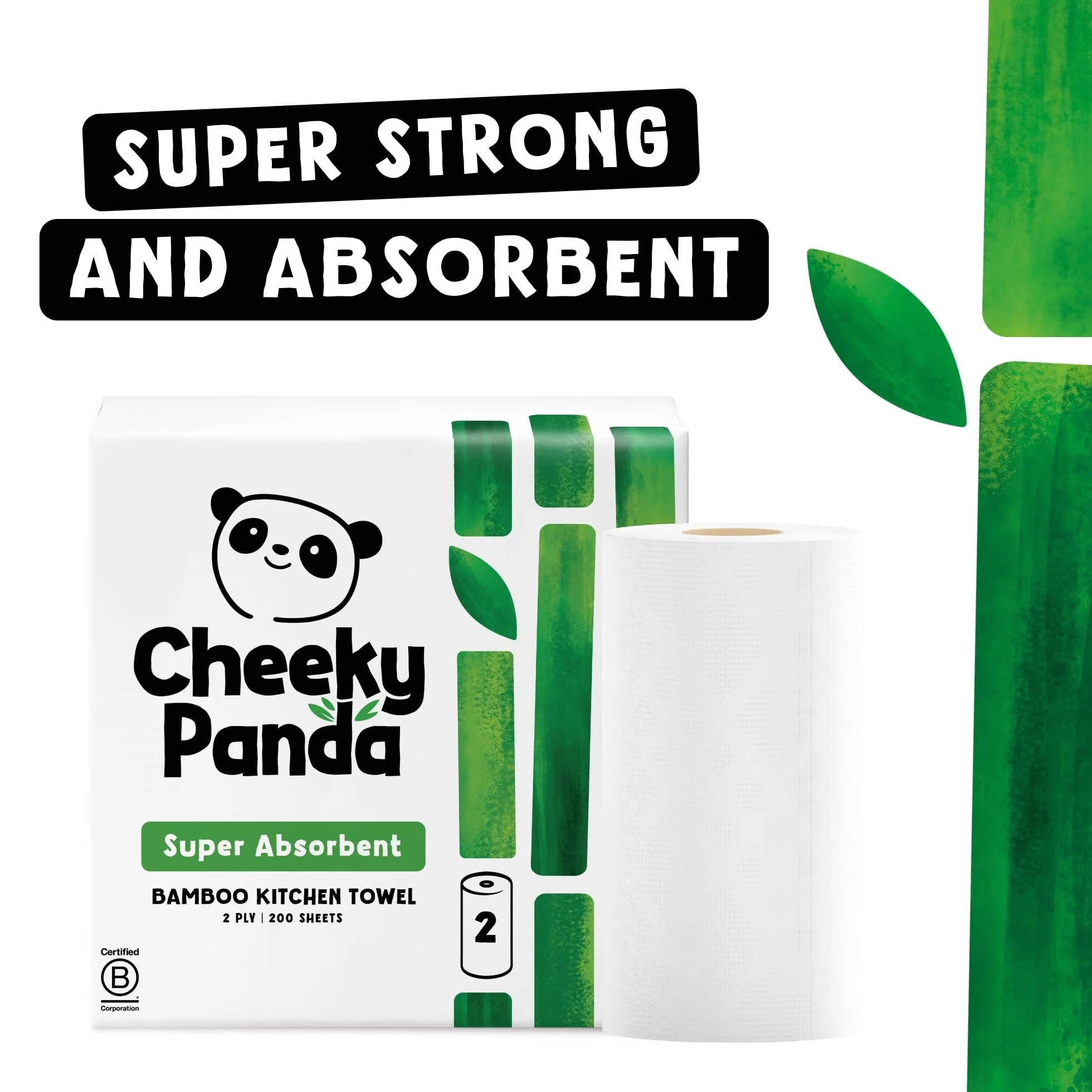 The Cheeky Panda Bamboo Touch Ręcznik Papierowy, 2 Sztuki