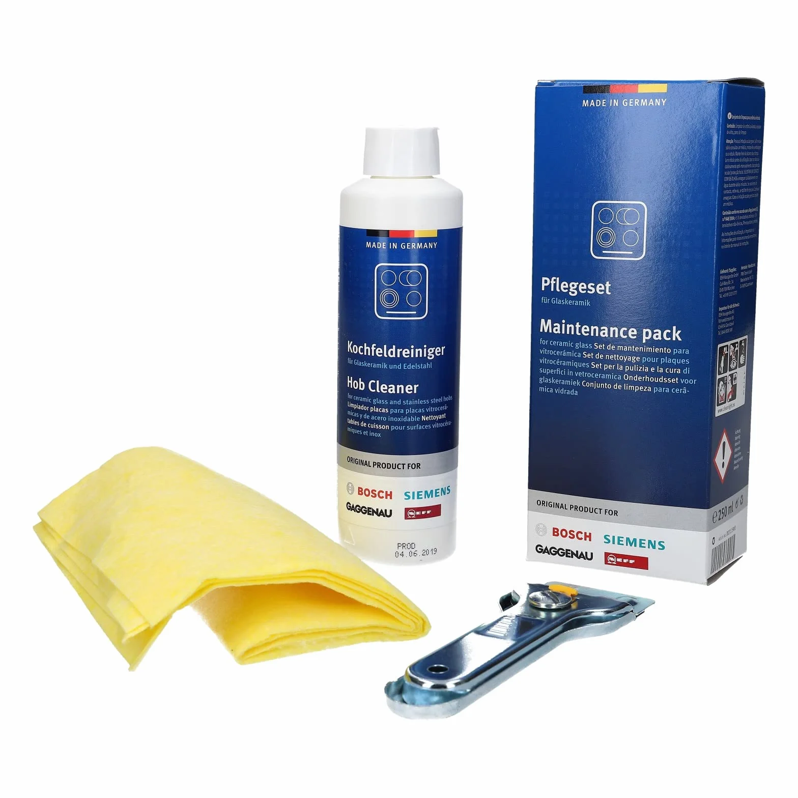 Bosch Siemens Zestaw do pielęgnacji ceramiki szklanej do płyty kuchennej 311900